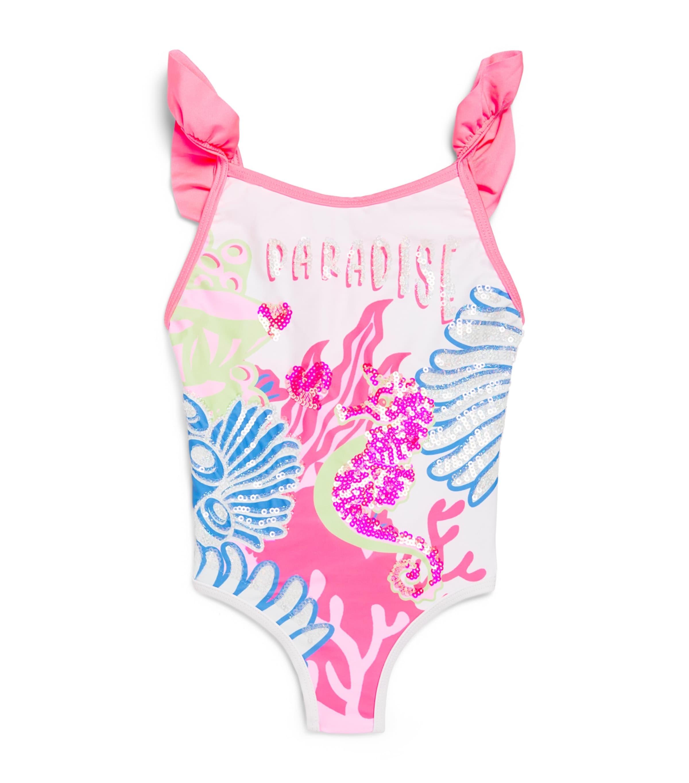 Printed Sequin Swimsuit (2-10 Years)