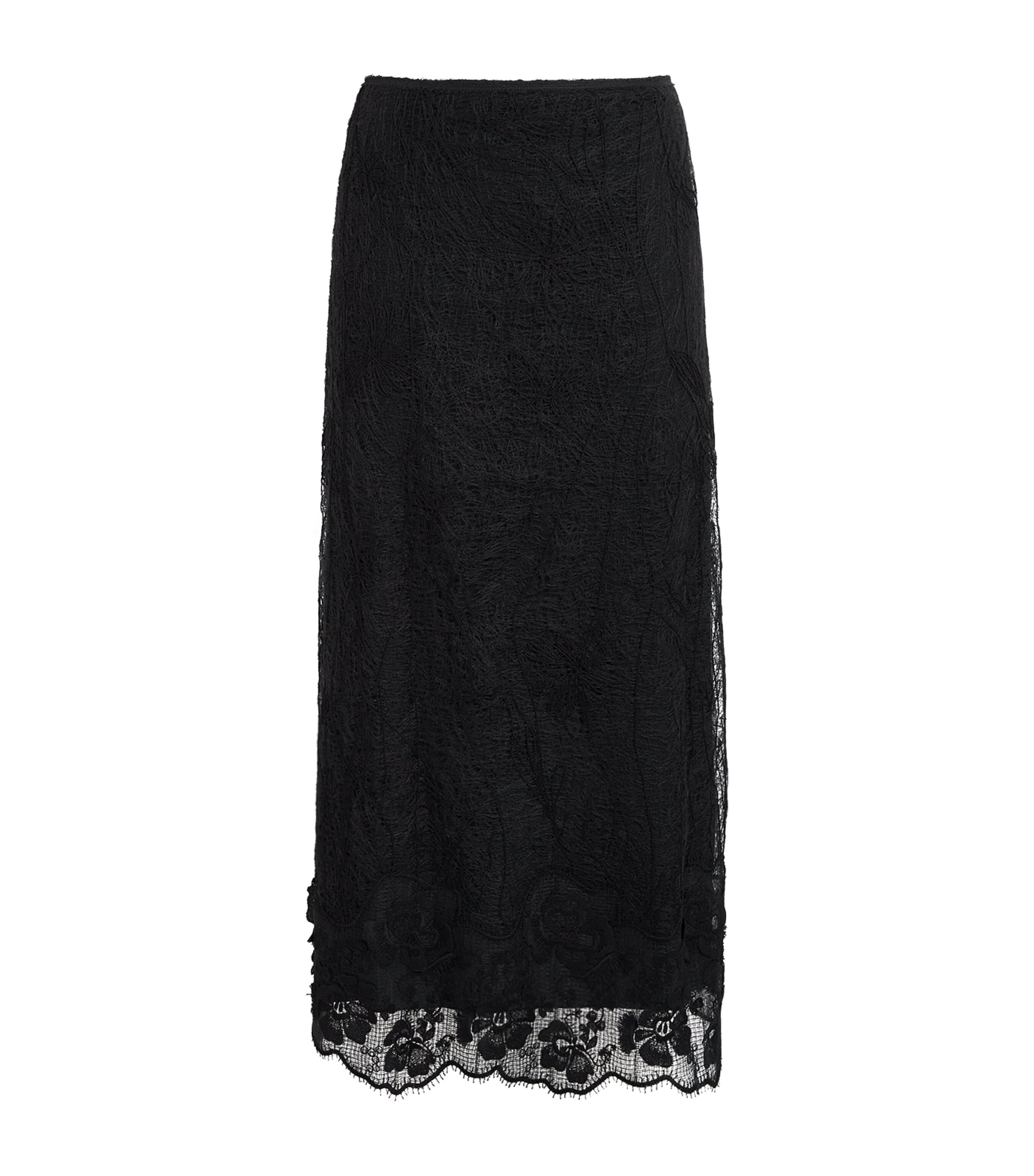 Fabiana Filippi Womens Lace Maxi Skirt Nero