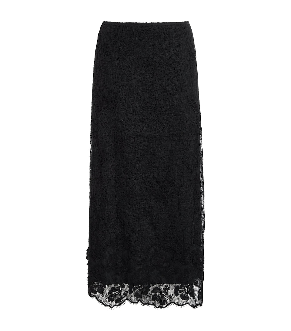 Fabiana Filippi Womens Lace Maxi Skirt Nero