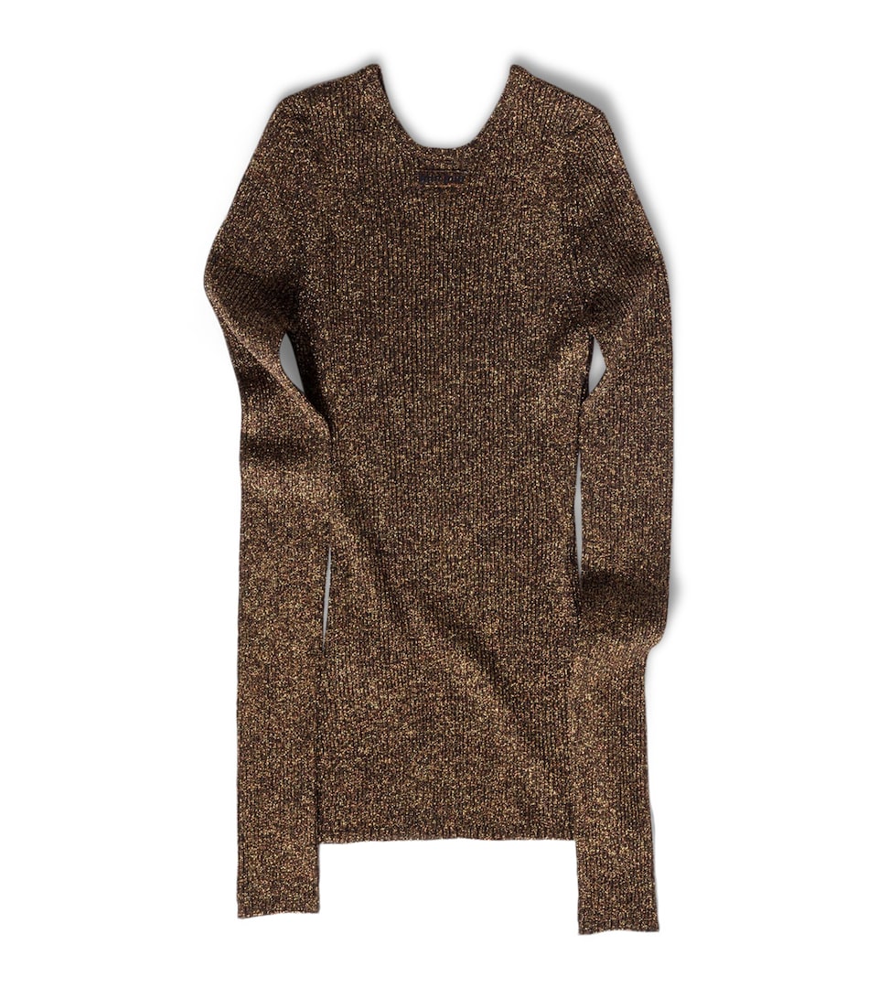 Lamé Ribbed Sweater