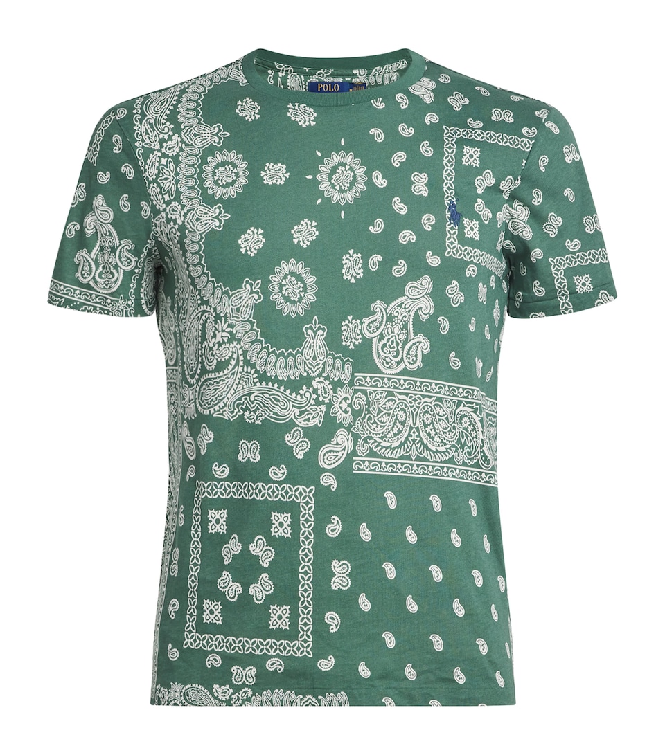 Cotton Bandana Print T-Shirt