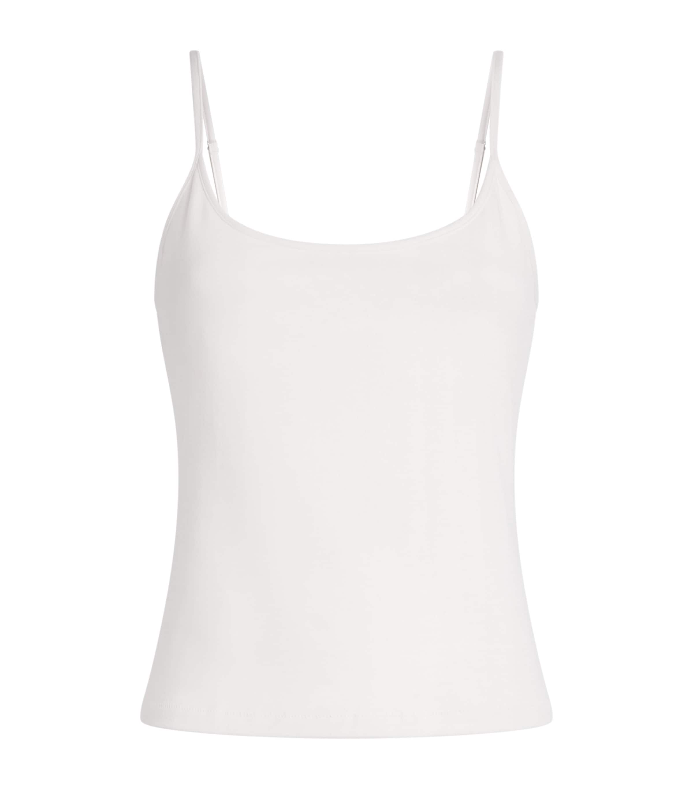 Skims Womens Stretch Cotton Cami Top Marble