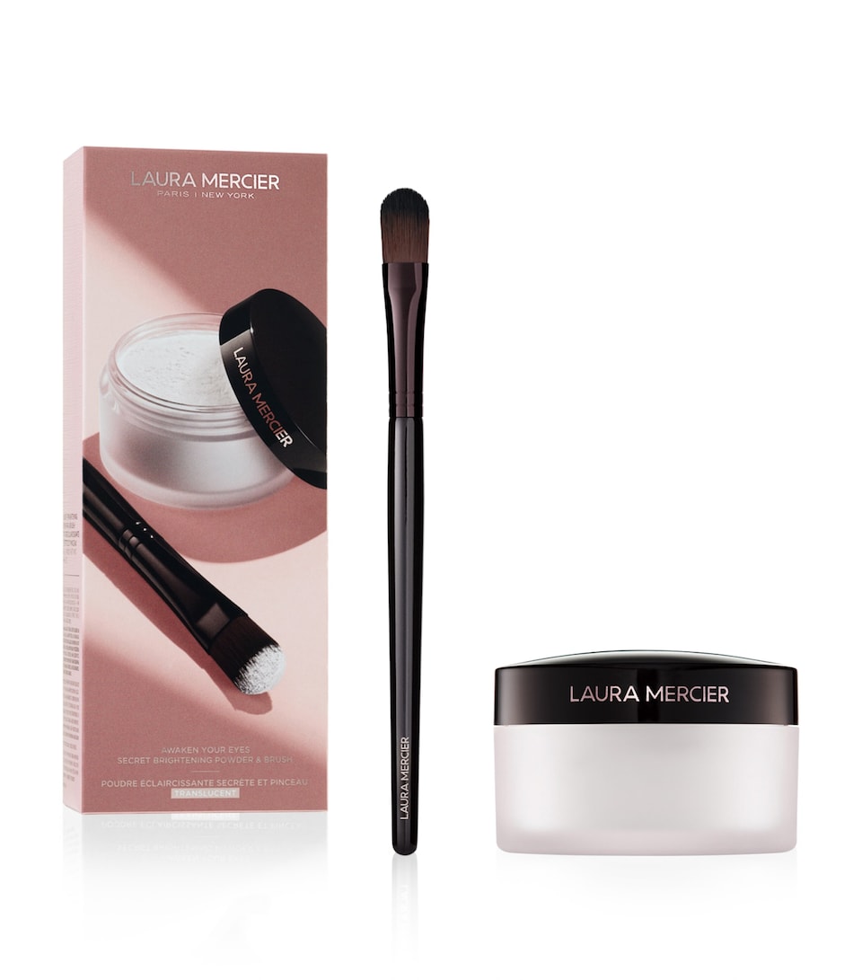 Laura Mercier Secret Brightening Under Eye Setting Powder and Brush Set Translucent