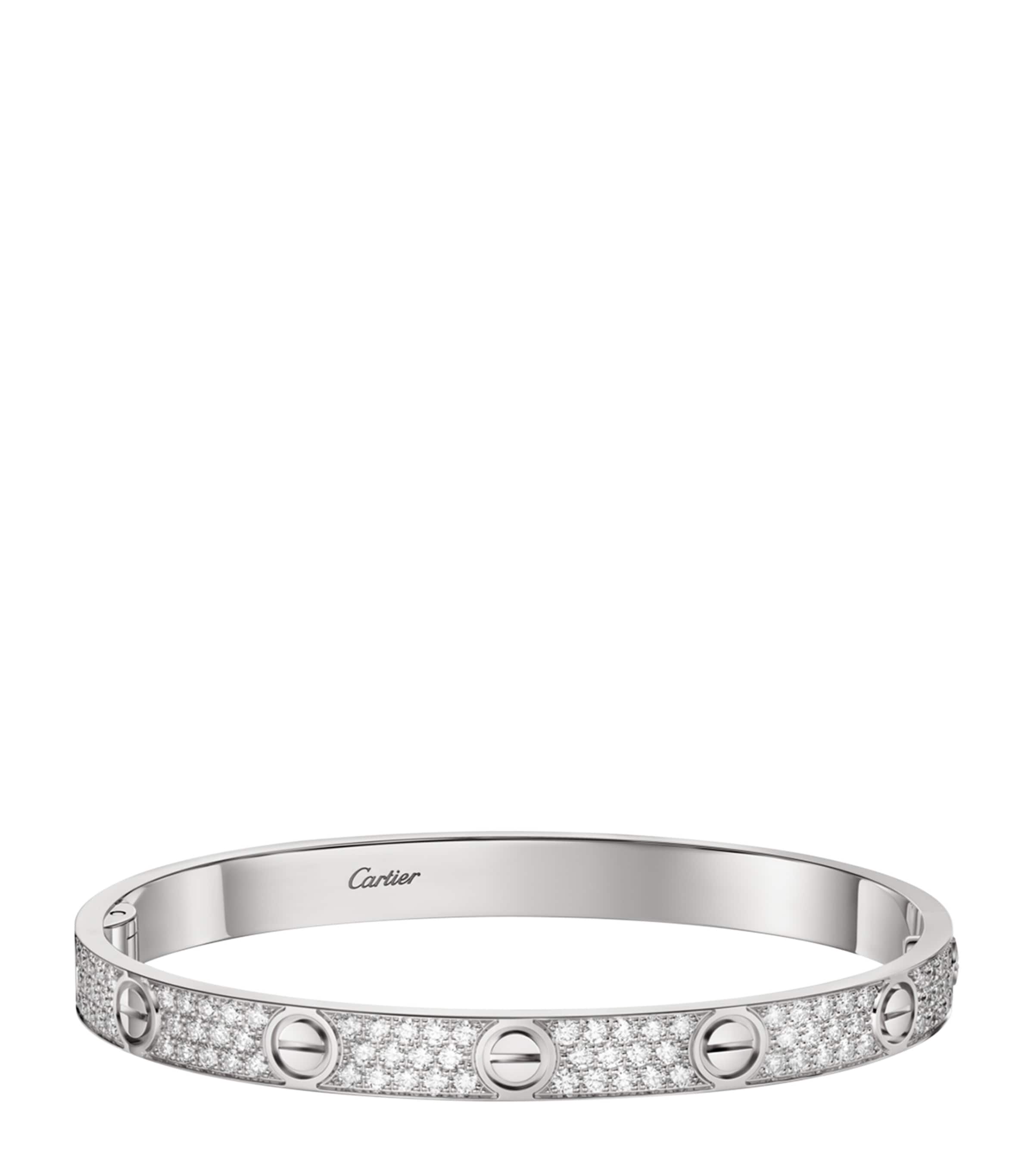 Cartier White Gold and Diamond LOVE Bracelet White Gold