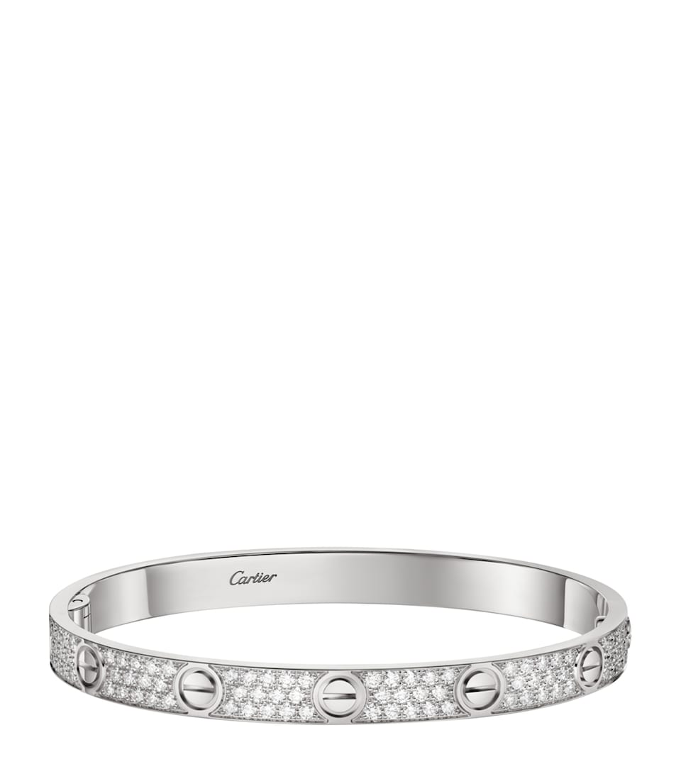 Cartier White Gold and Diamond LOVE Bracelet White Gold