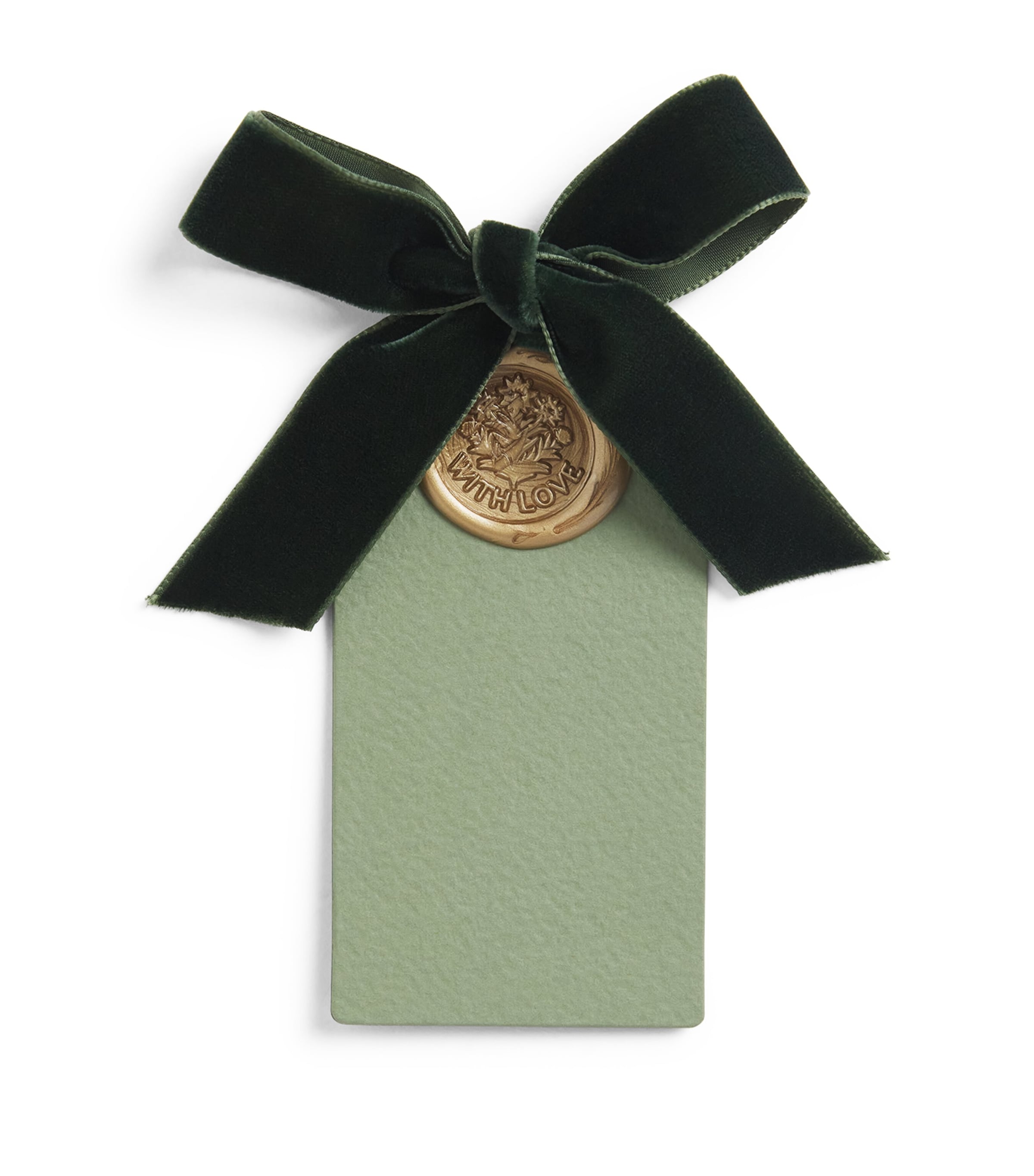Lamler Waxed Card Tags (Set of 6) Green & Gold
