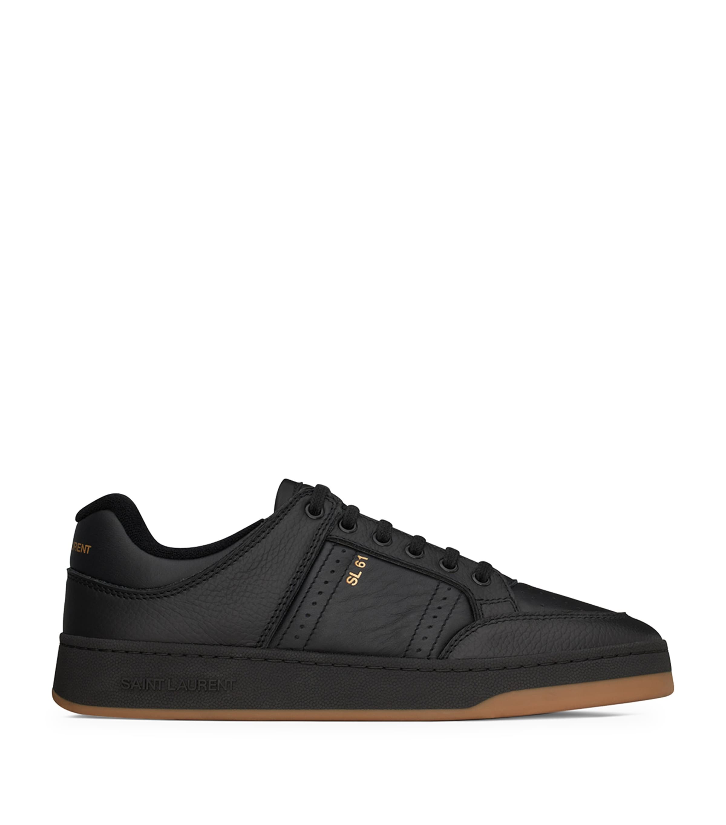 Saint Laurent Leather SL/61 Low-Top Sneakers | Harrods US