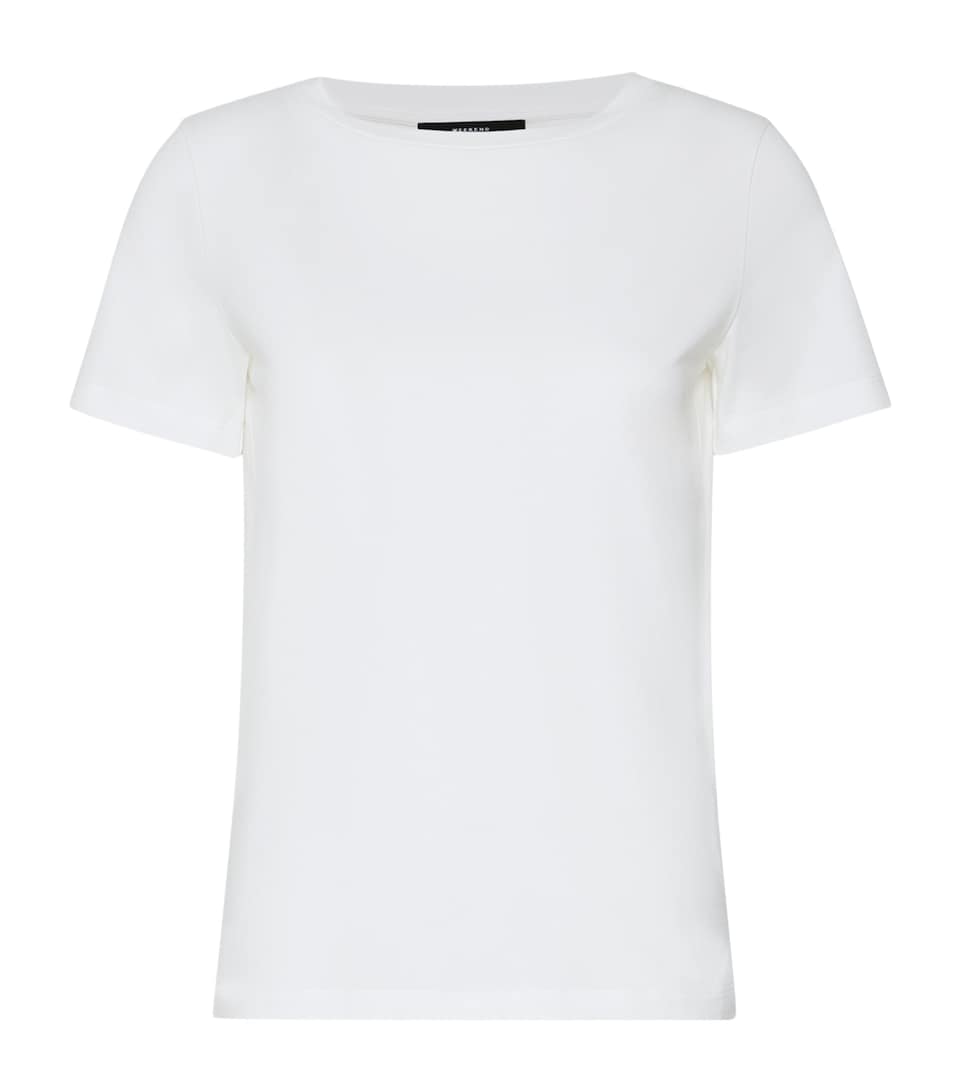 Weekend Max Mara Womens Cotton T-Shirt White