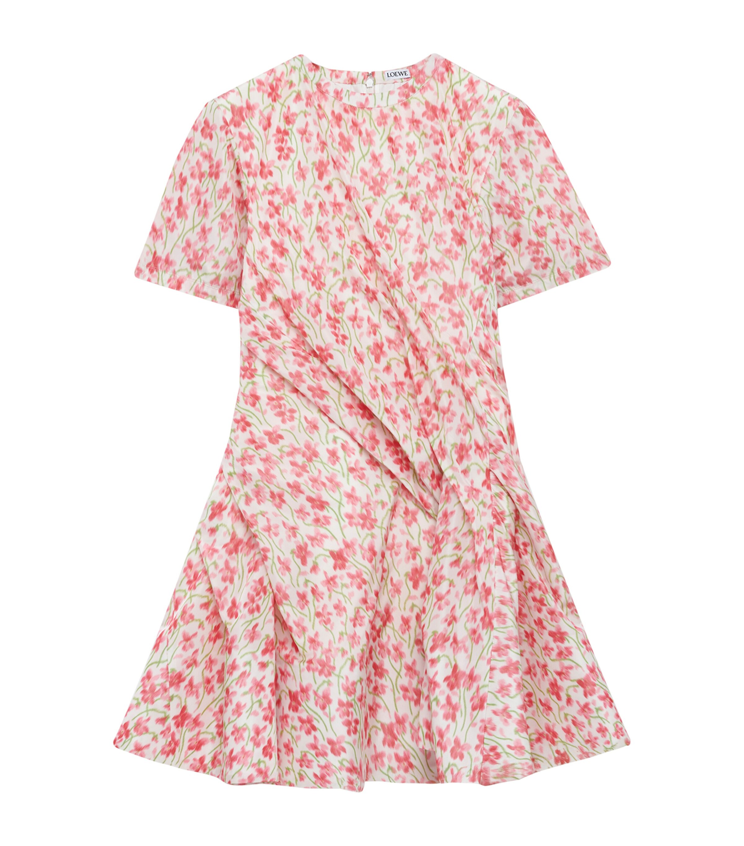 Floral Twisted Mini Dress