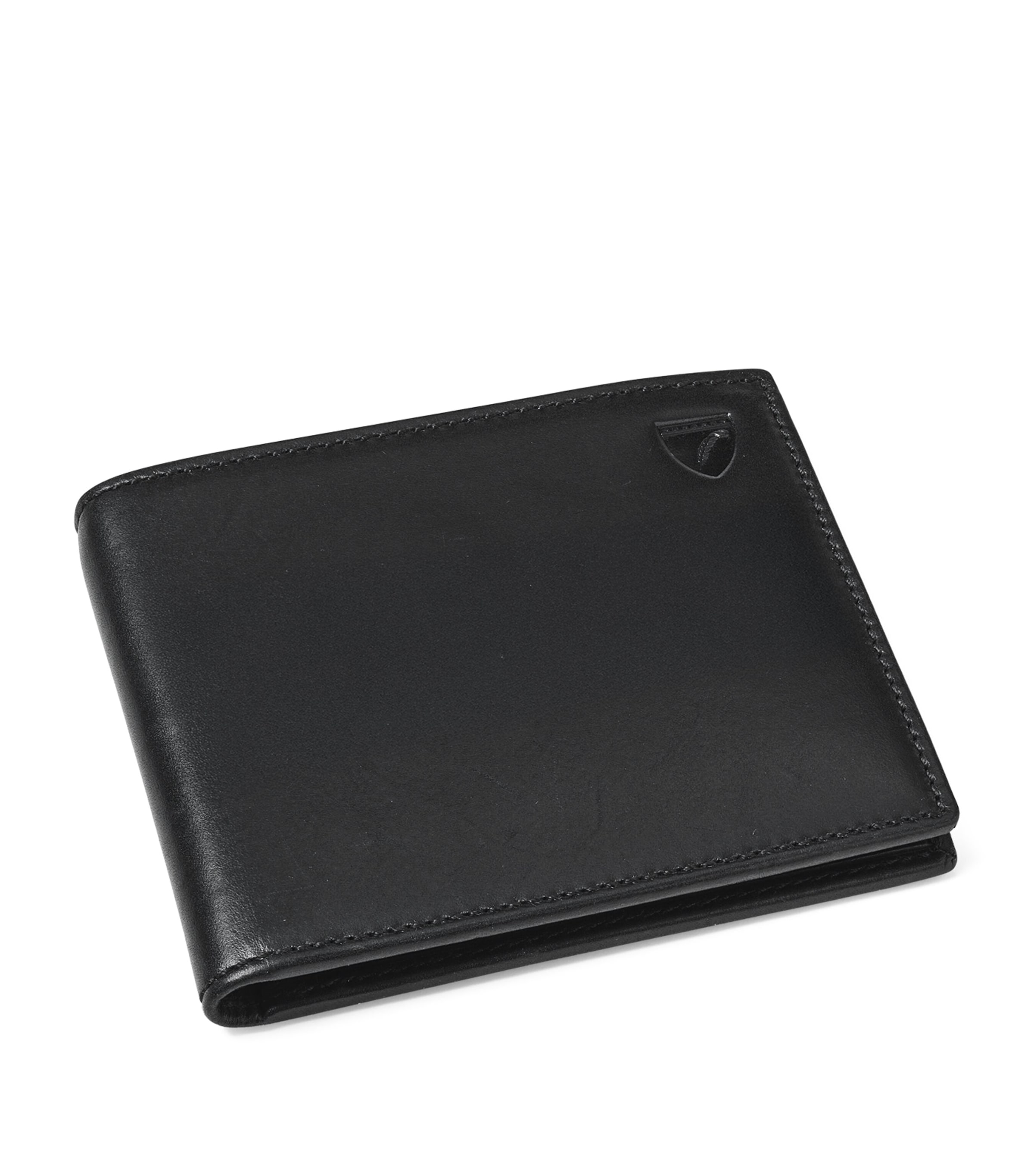 Aspinal Of London Leather Bifold Wallet Black