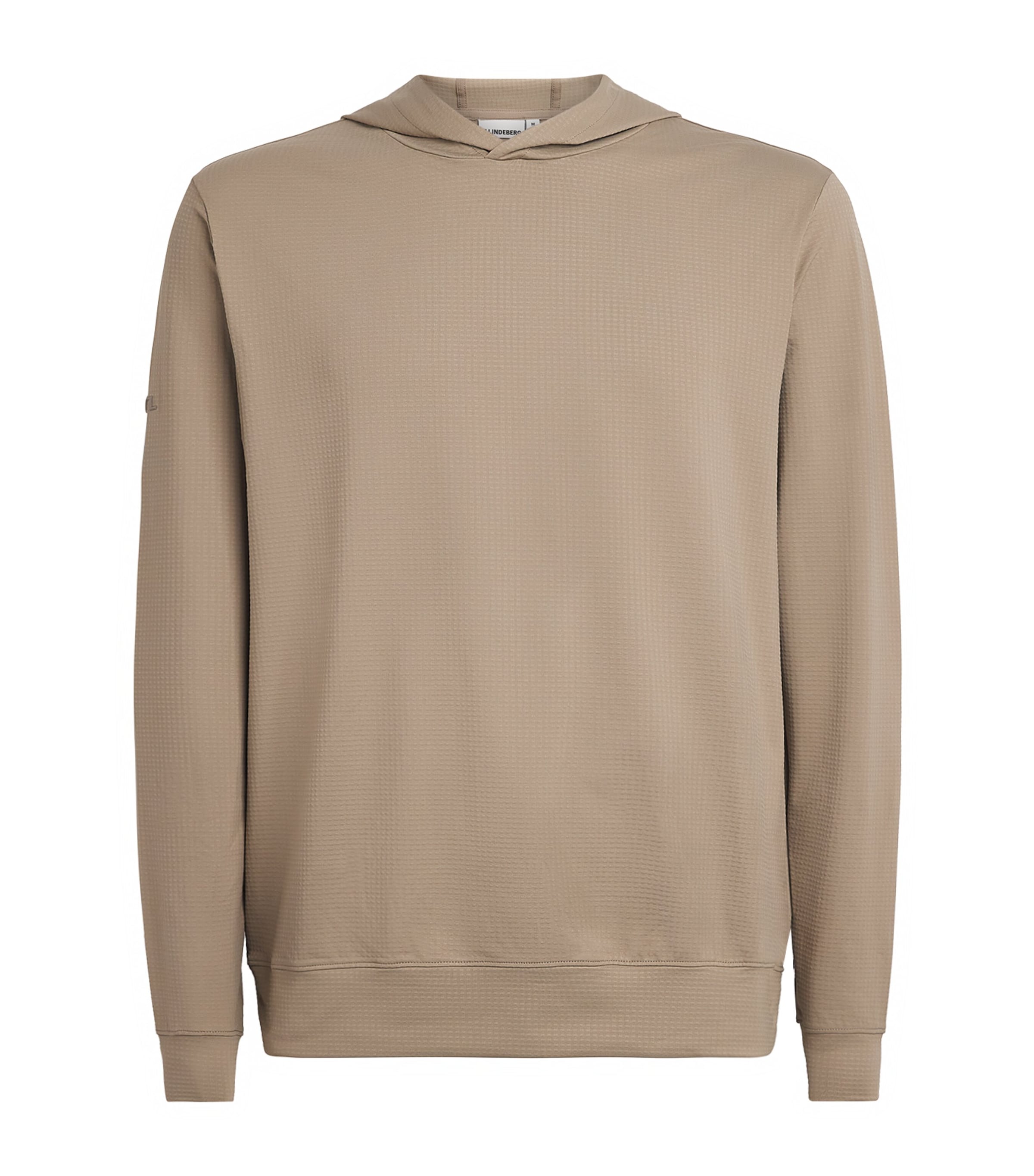 J Lindeberg Mens Golf Vent Hoodie Brindle