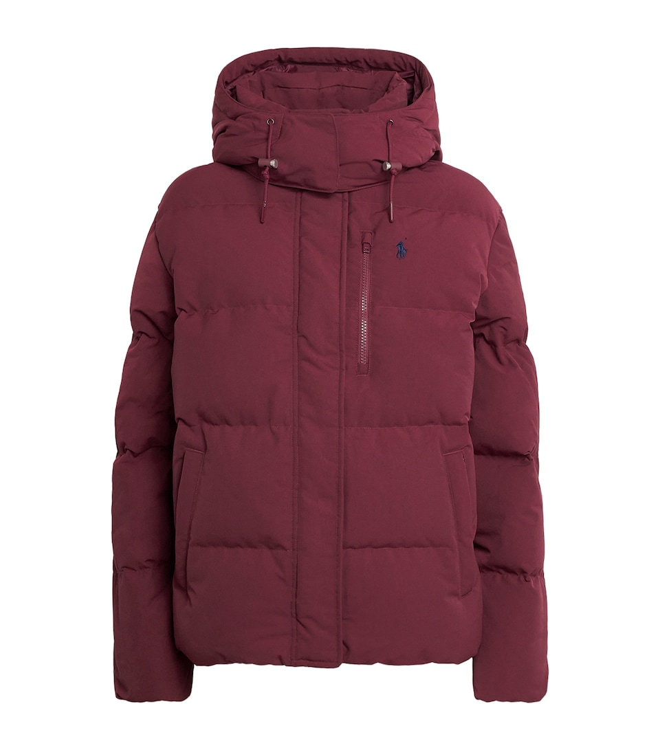 Polo Ralph Lauren Womens Down Puffer Jacket Classic Wine