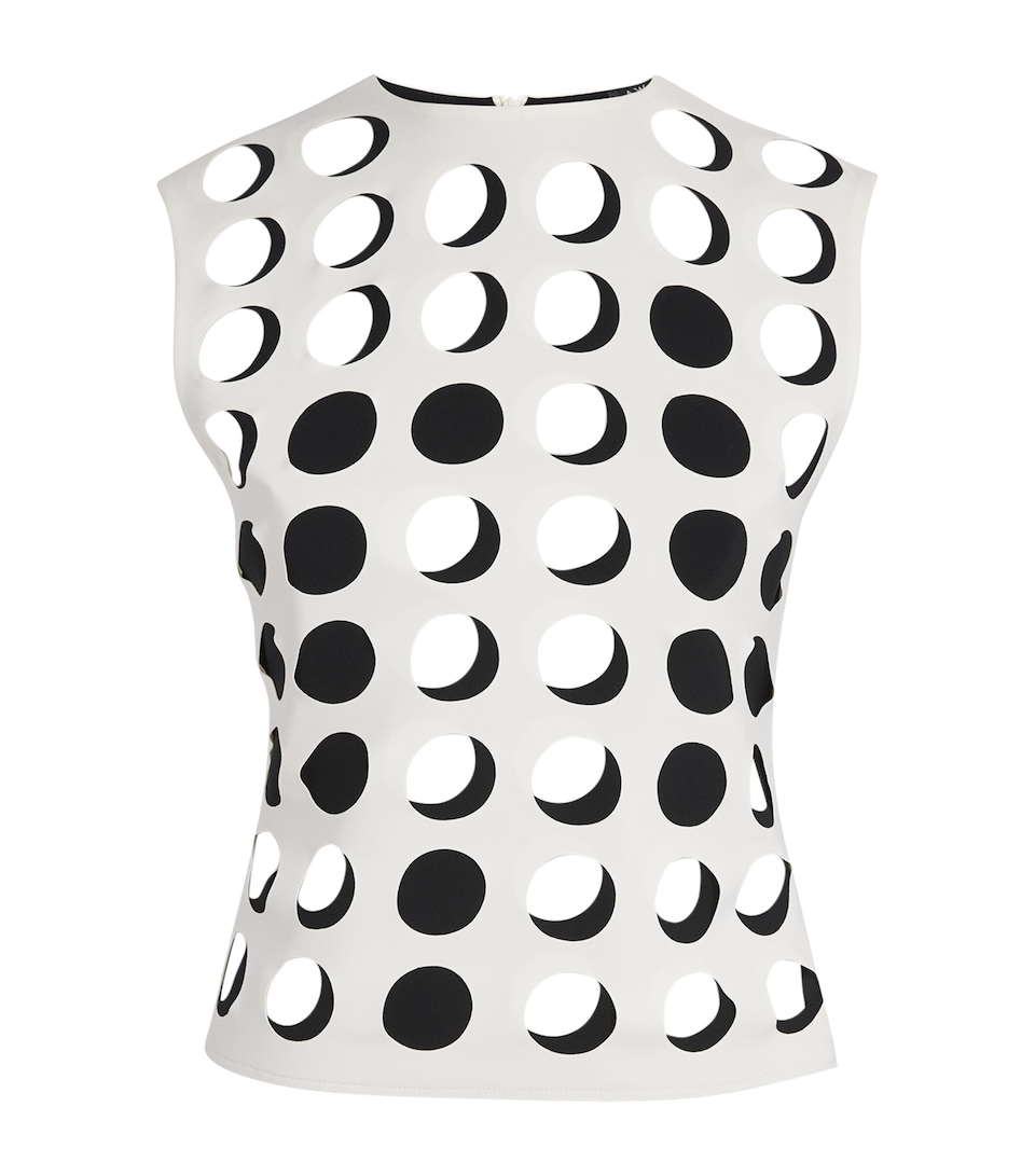 Layered Holes Sleeveless Top