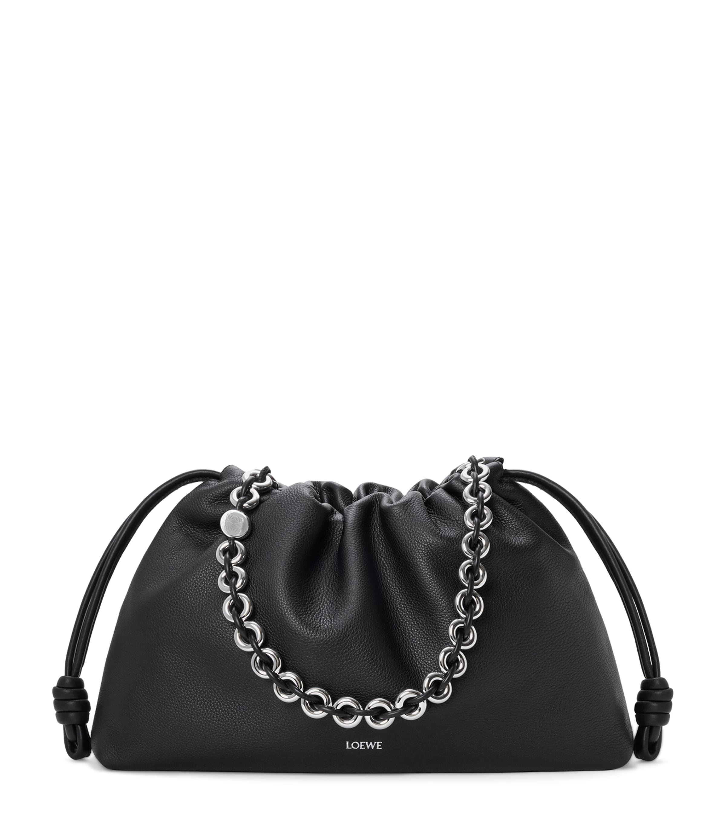 Large Leather Flamenco Shoulder Bag