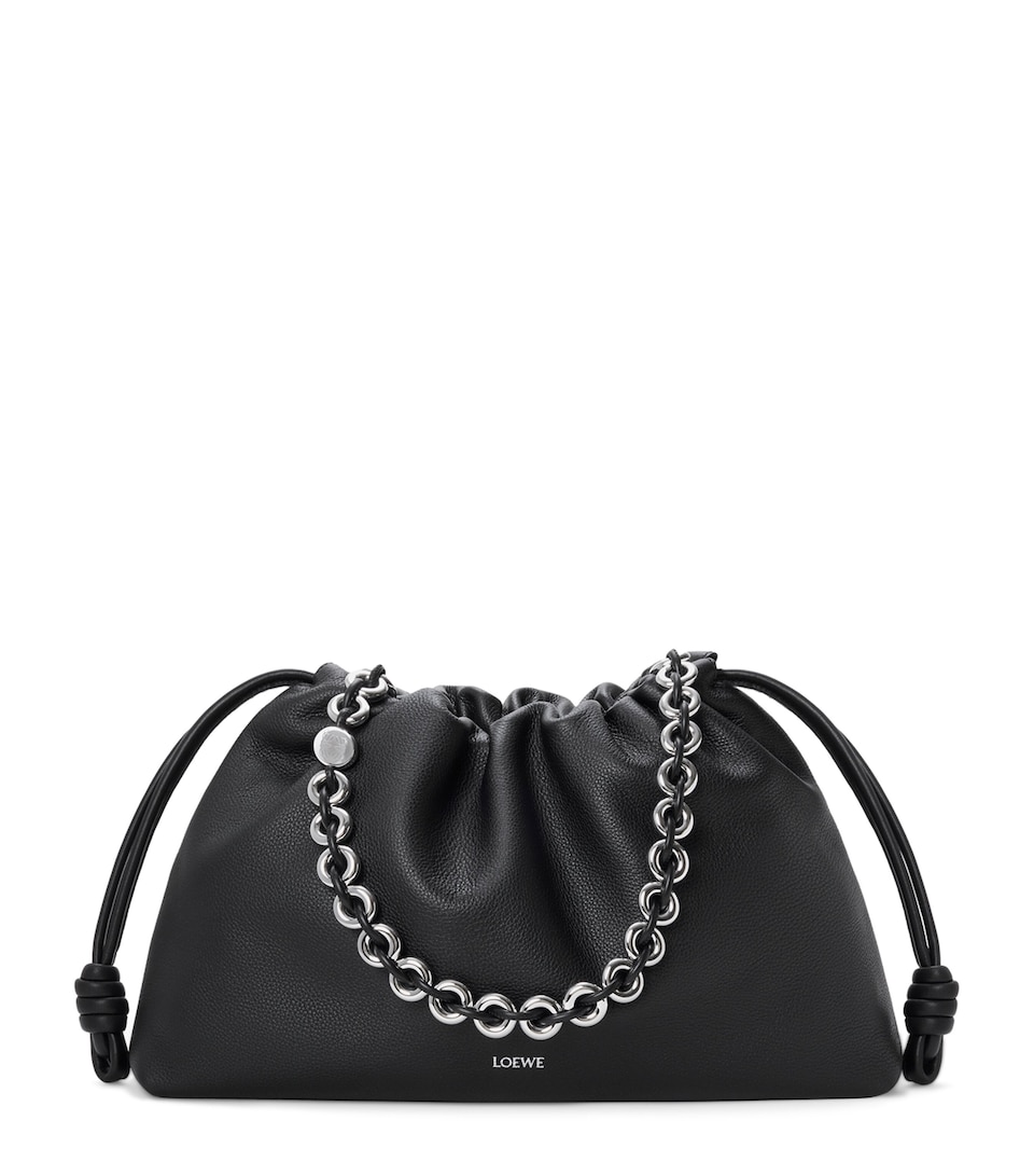 Large Leather Flamenco Shoulder Bag