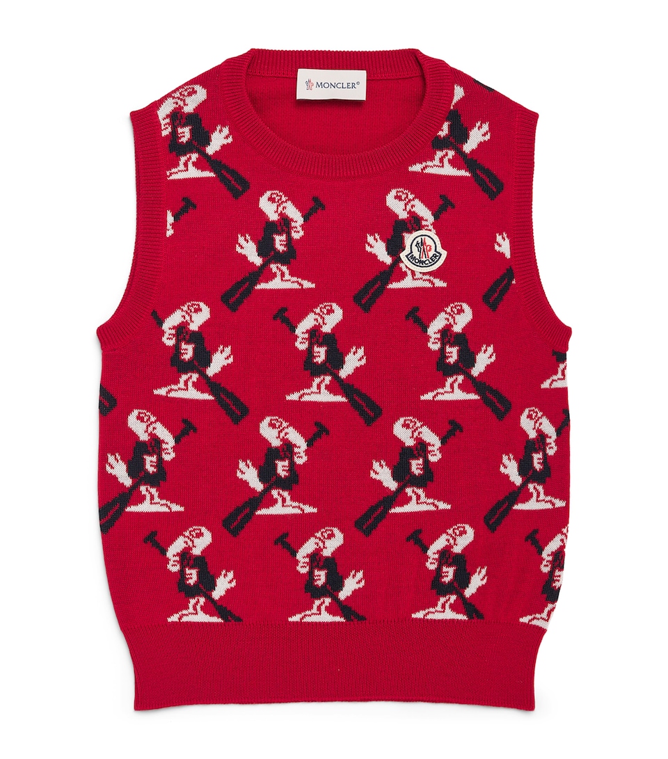Moncler Enfant Virgin Wool Duck Sweater Vest (4-6 Years)