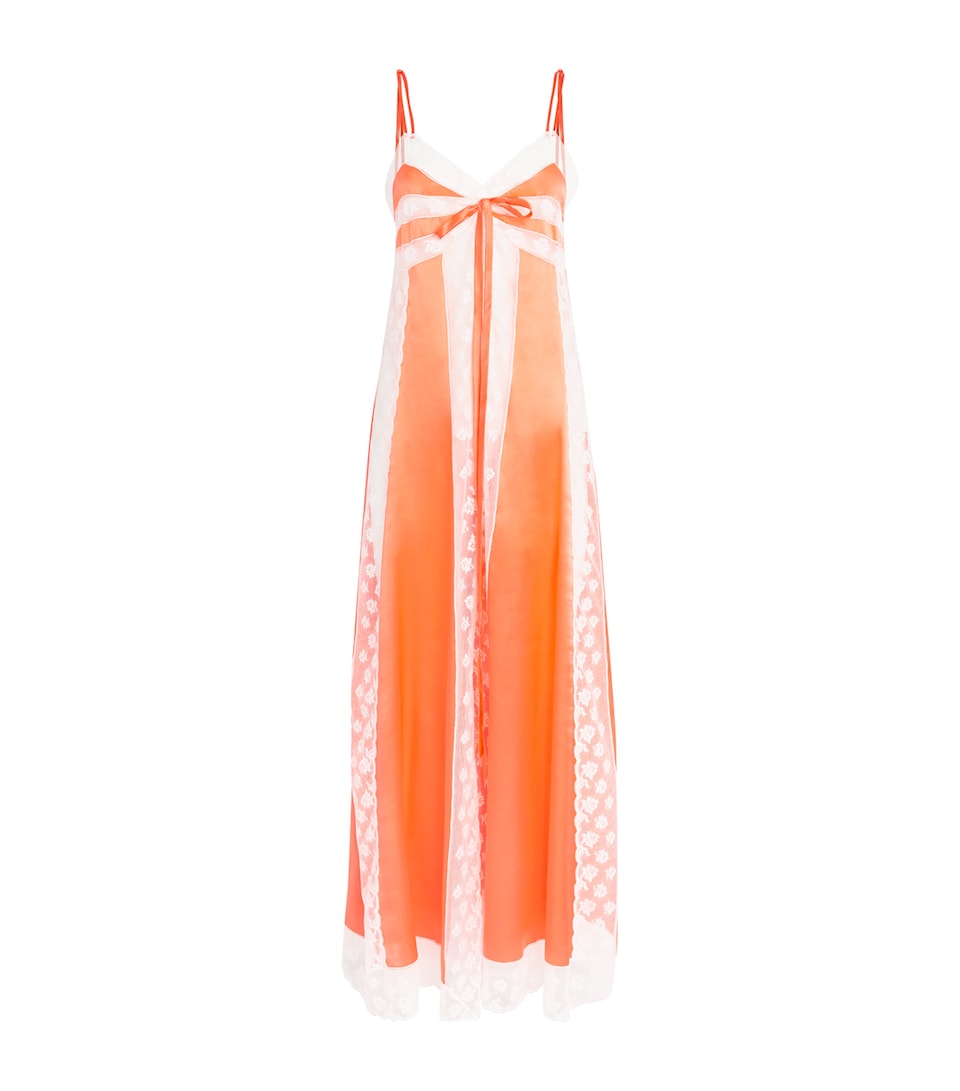 Silk Lace-Detail Nightdress