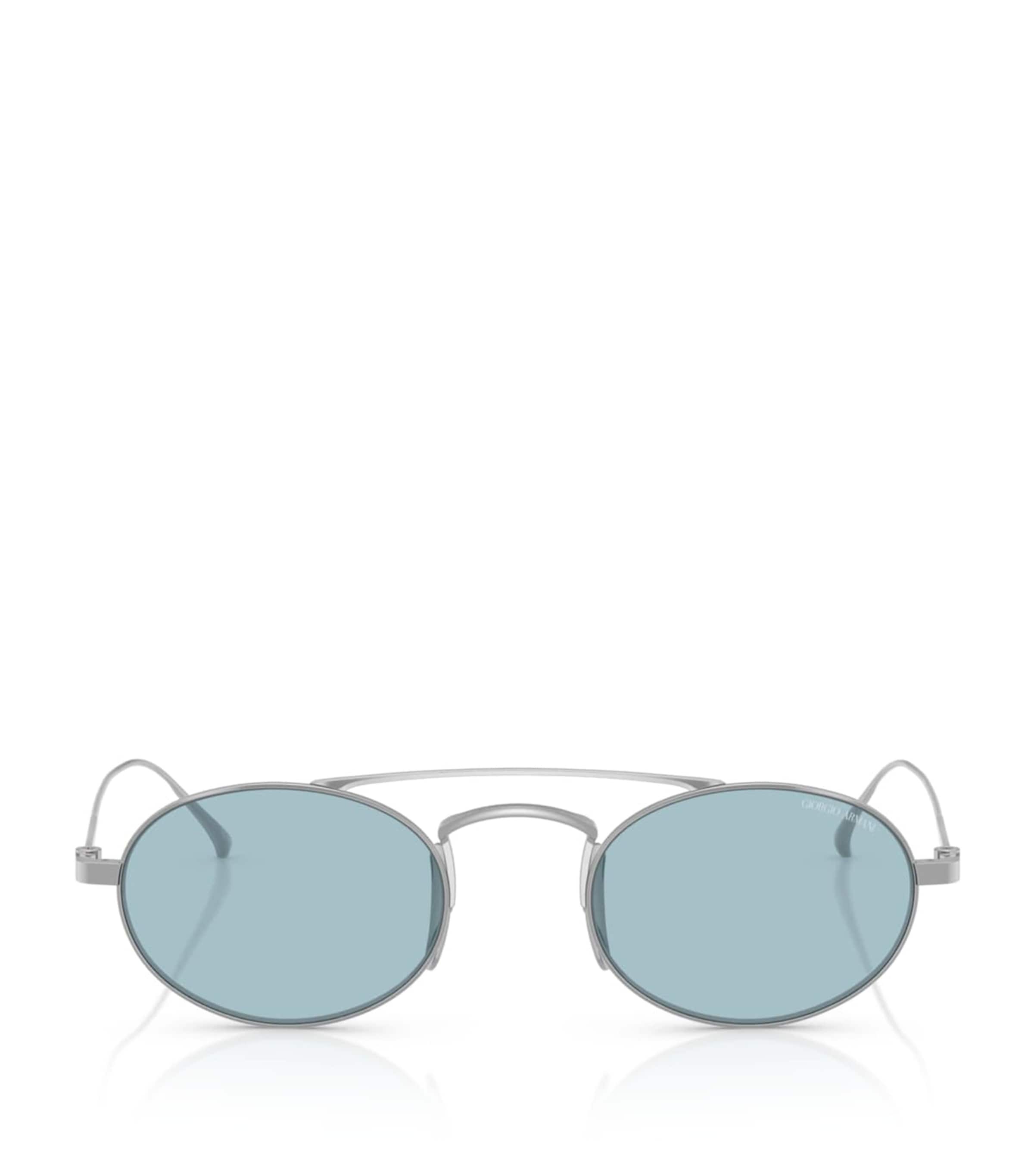 Giorgio Armani Titanium Oval Sunglasses