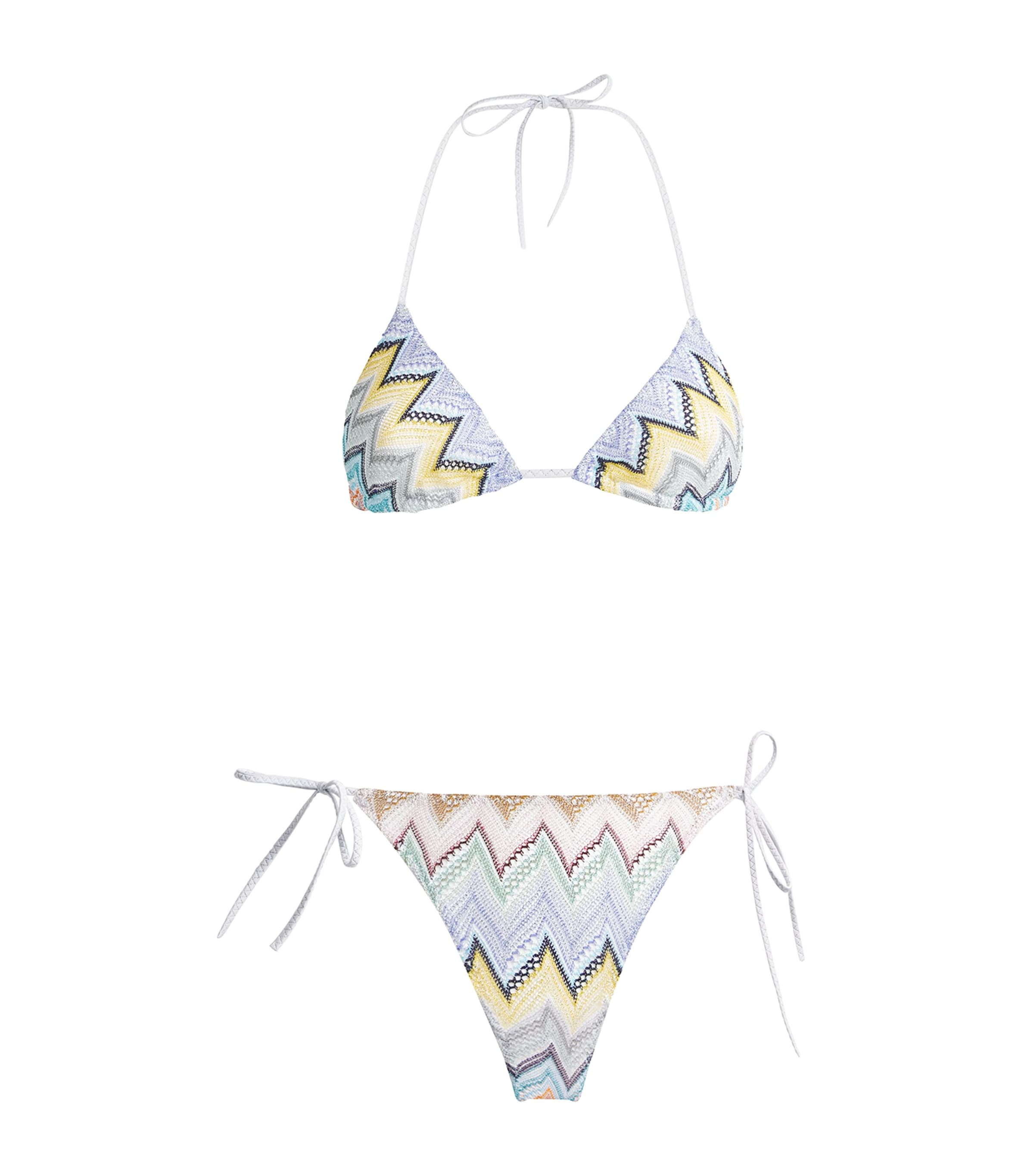 Missoni Womens Zigzag Triangle Bikini Smsor Multicolor