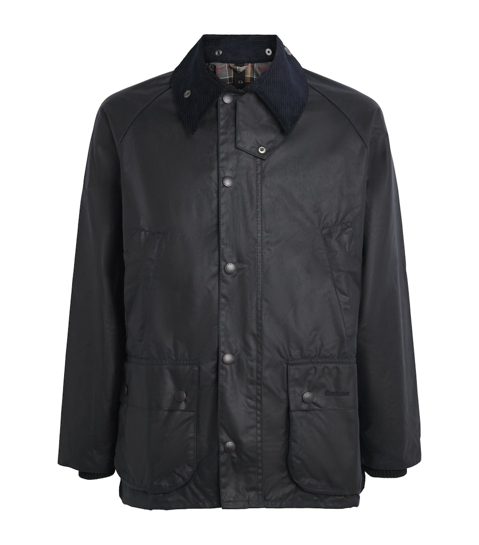 Barbour Mens Waxed Bedale Jacket Navy