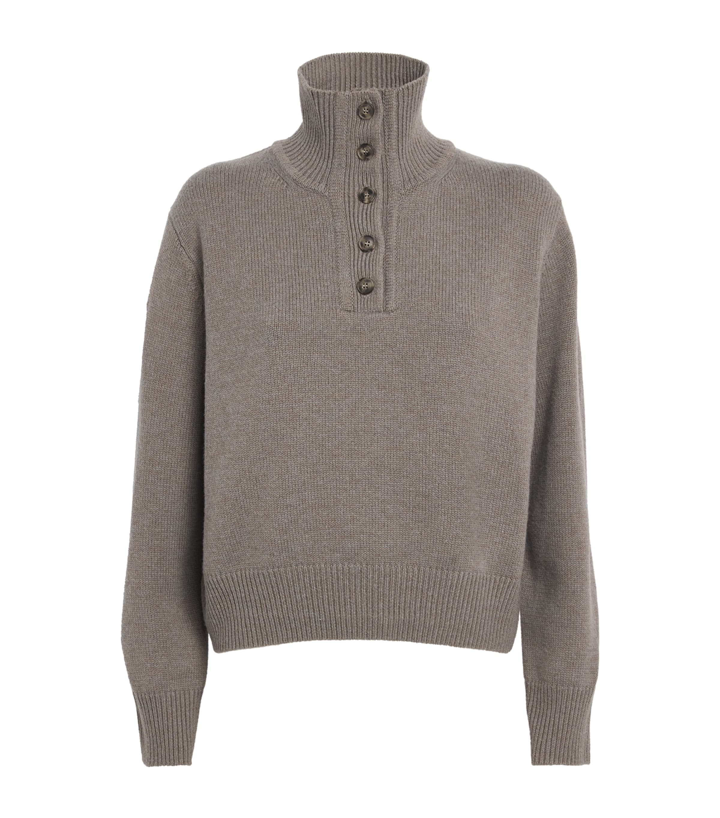 Wool-Cashmere High-Neck Sweater