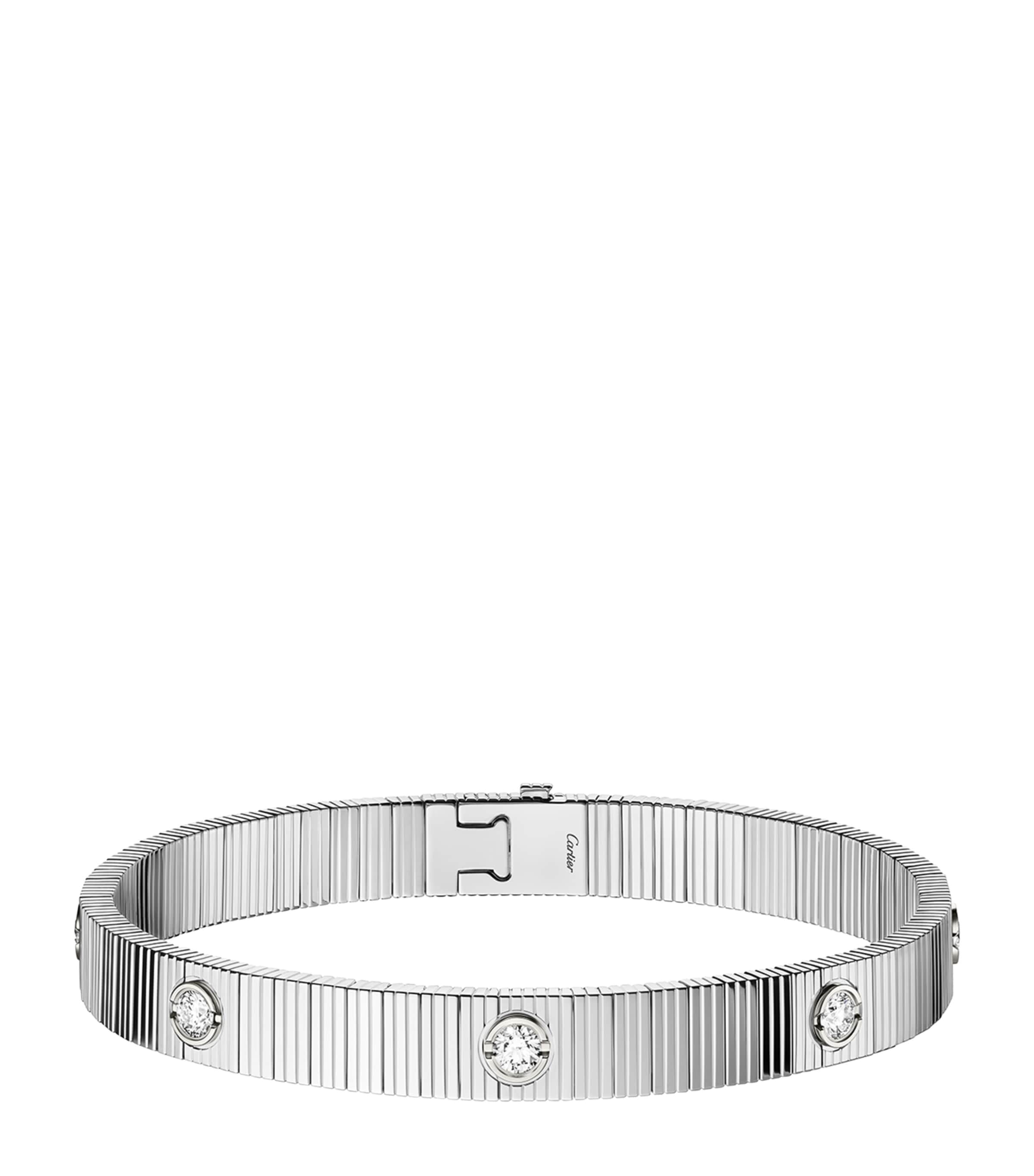 Cartier White Gold and Diamond LOVE Unlimited Bracelet White Gold