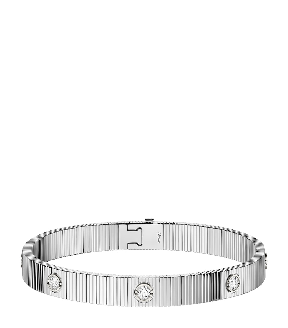 Cartier White Gold and Diamond LOVE Unlimited Bracelet White Gold