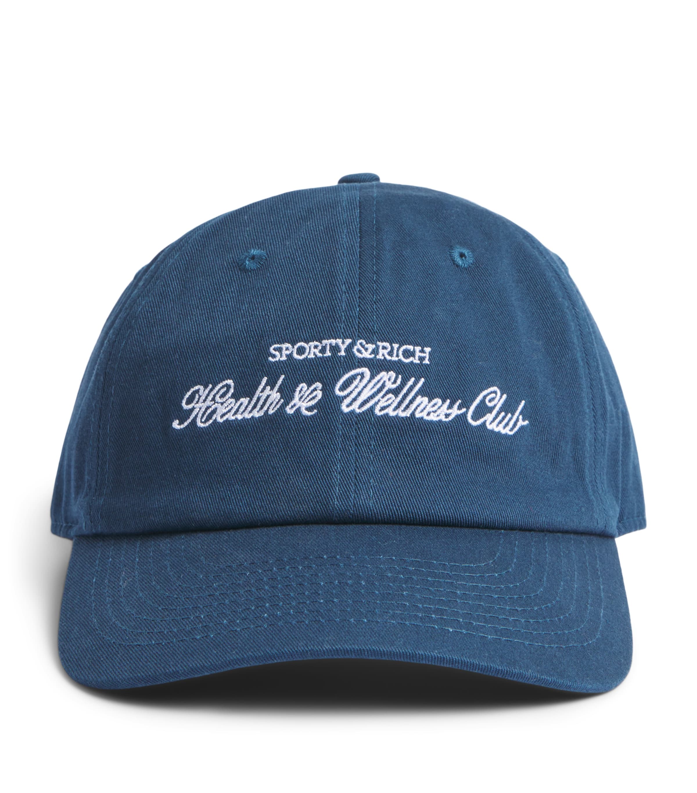 Sporty & Rich H&W Club Hat Light Navy White