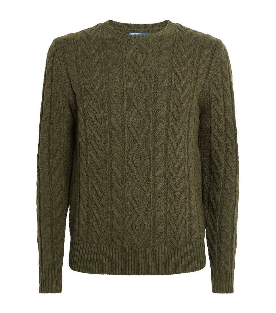 Wool-Alpaca Cable-Knit Sweater