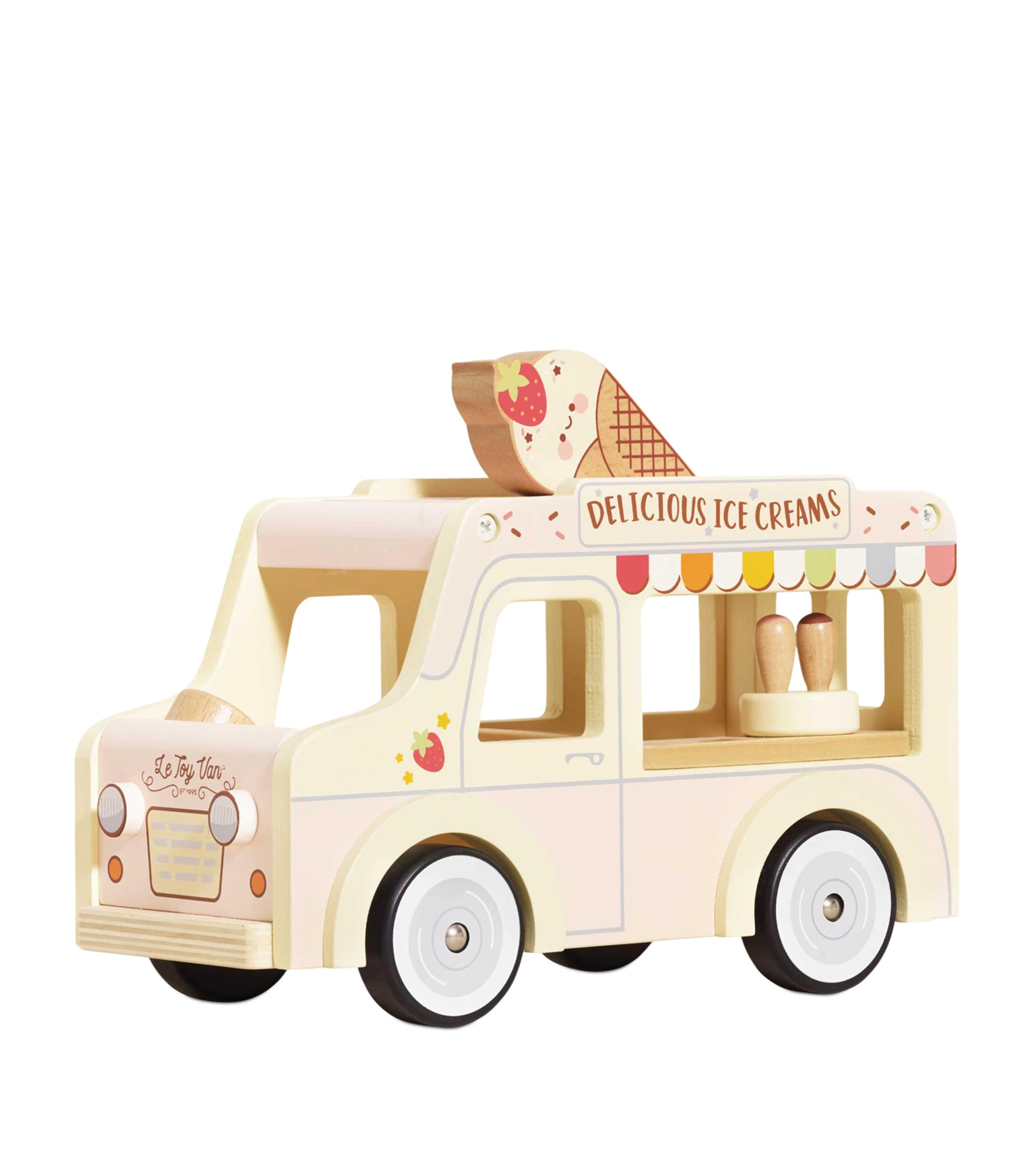 Wooden Miniature Ice Cream Van