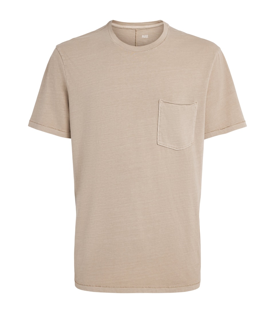 PAIGE Mens Cotton Ramirez T-Shirt Vint Lght Vlcn
