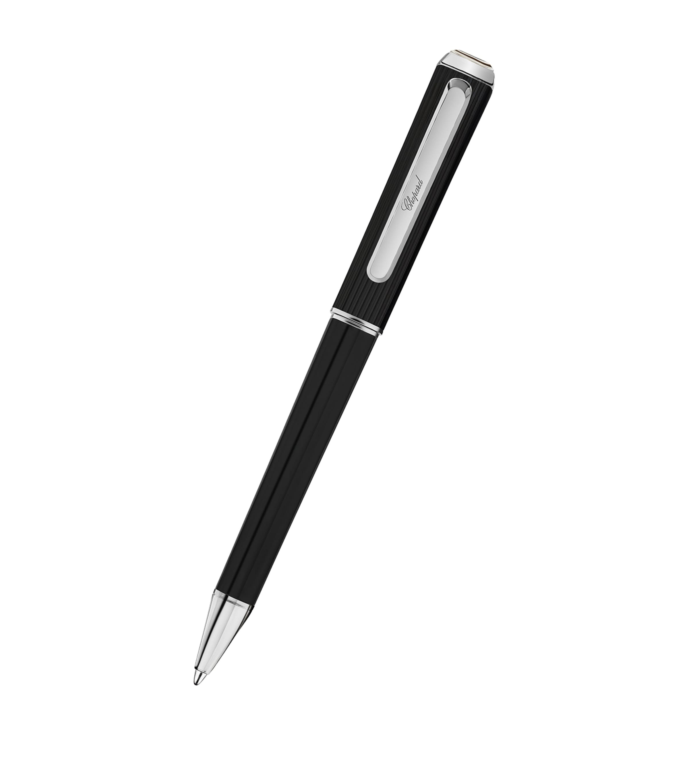 Chopard Happy Diamonds Ballpoint Pen Silver & Black