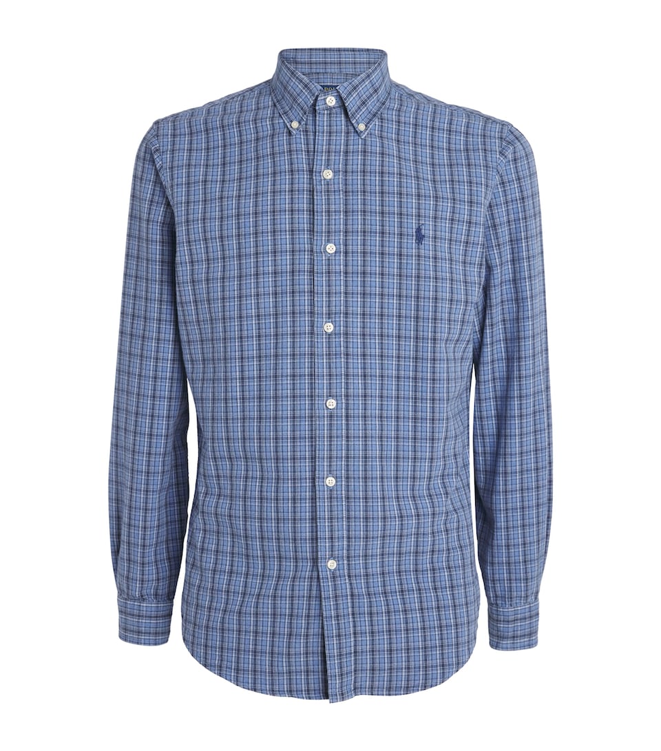 Cotton Brushed Check Oxford Shirt