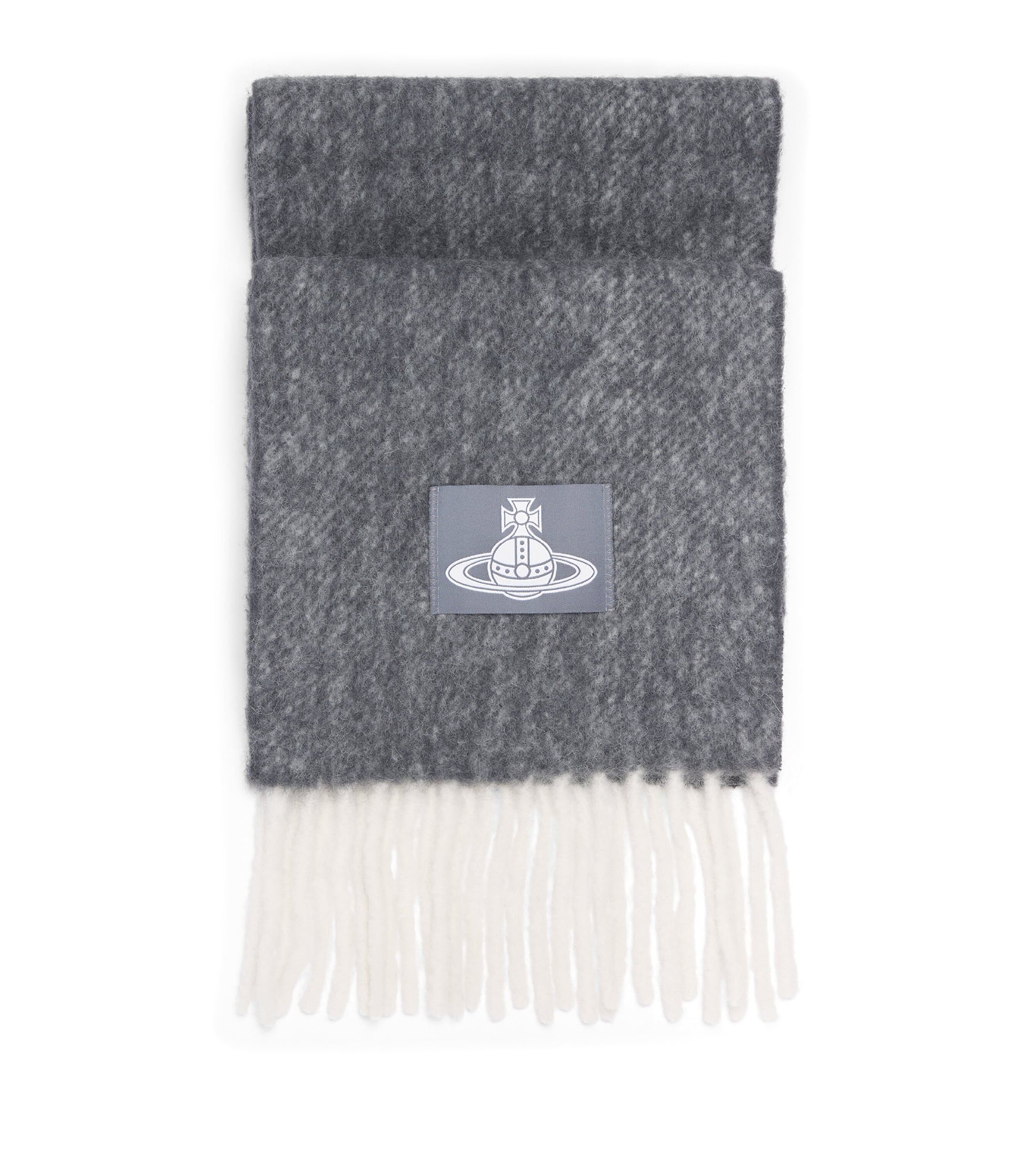 Vivienne Westwood Alpaca-Blend Orb Scarf Black