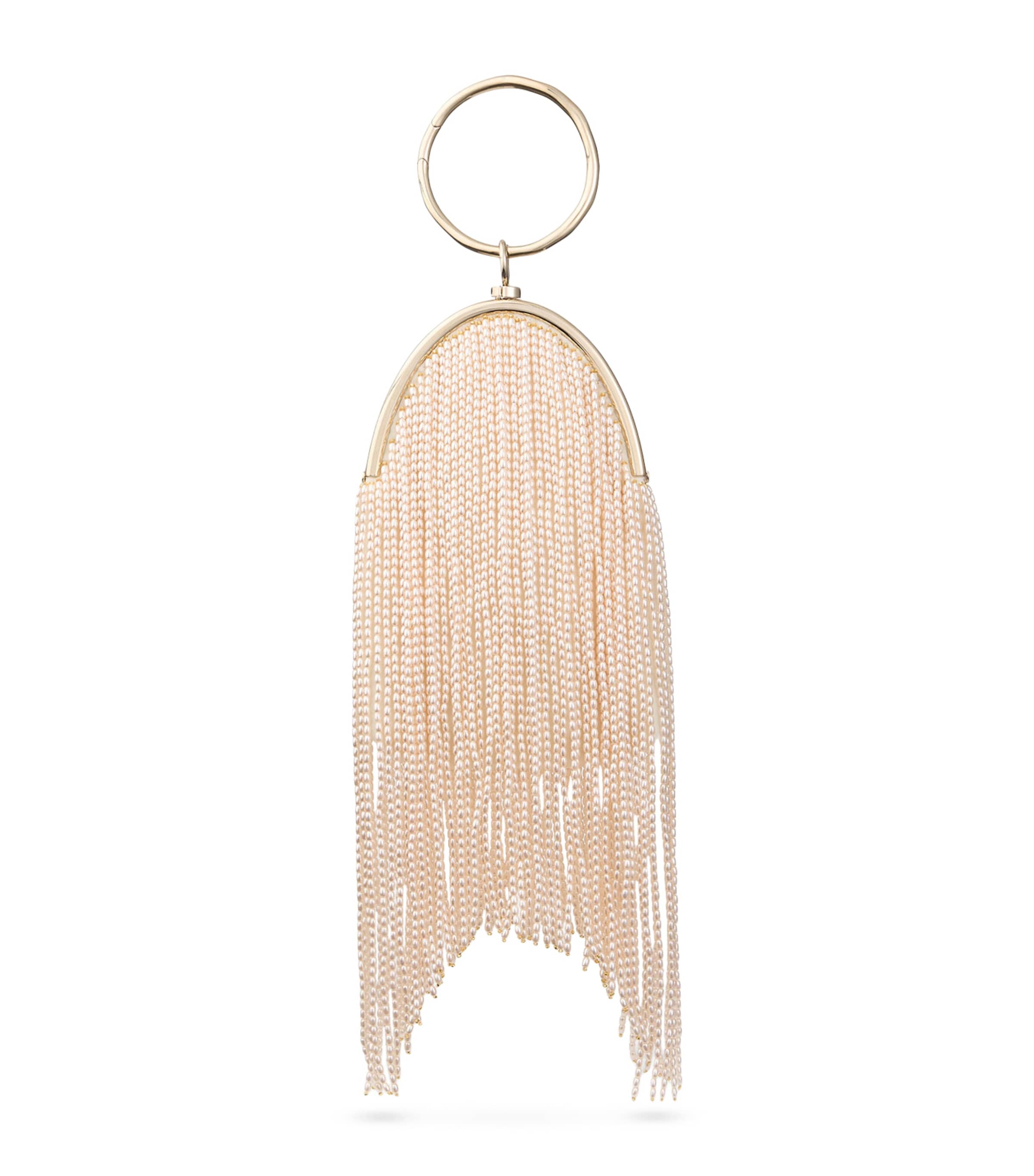 Jimmy Choo Raindrops Clutch Bag Gold/white
