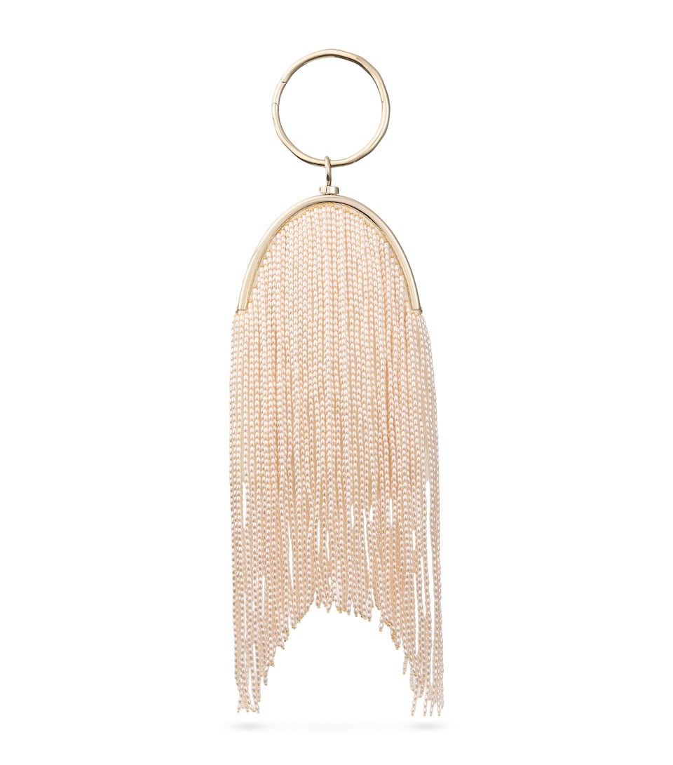 Jimmy Choo Raindrops Clutch Bag Gold/white