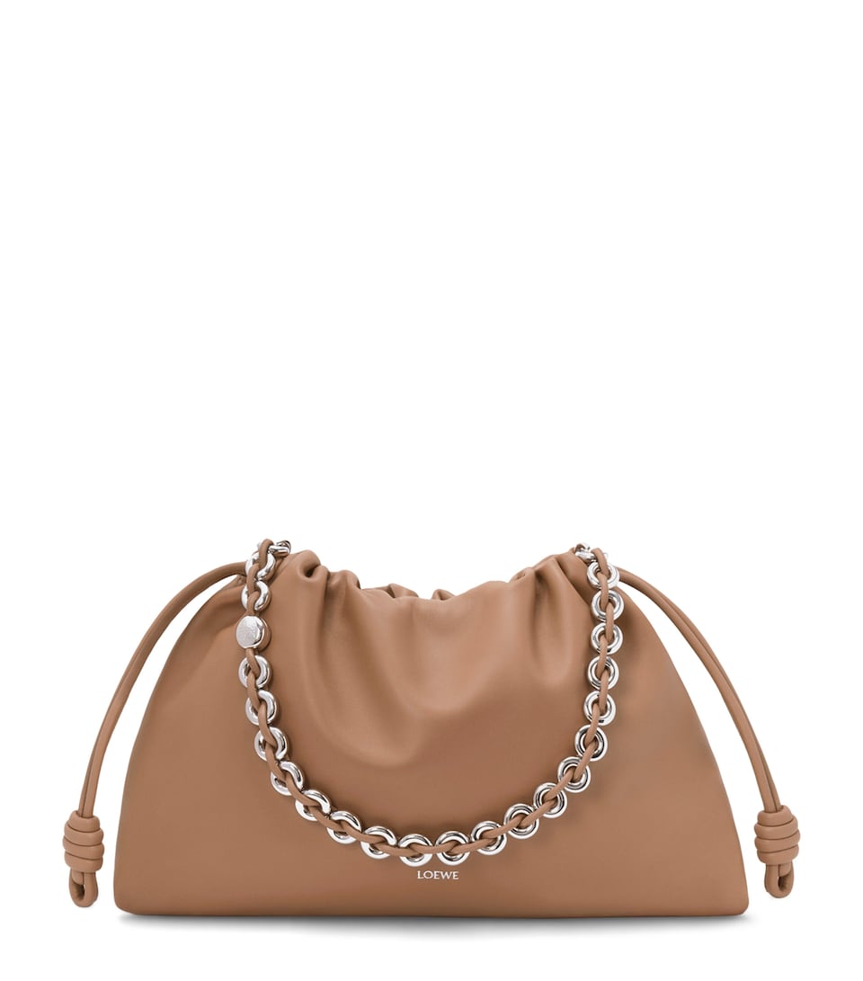 Large Leather Flamenco Shoulder Bag