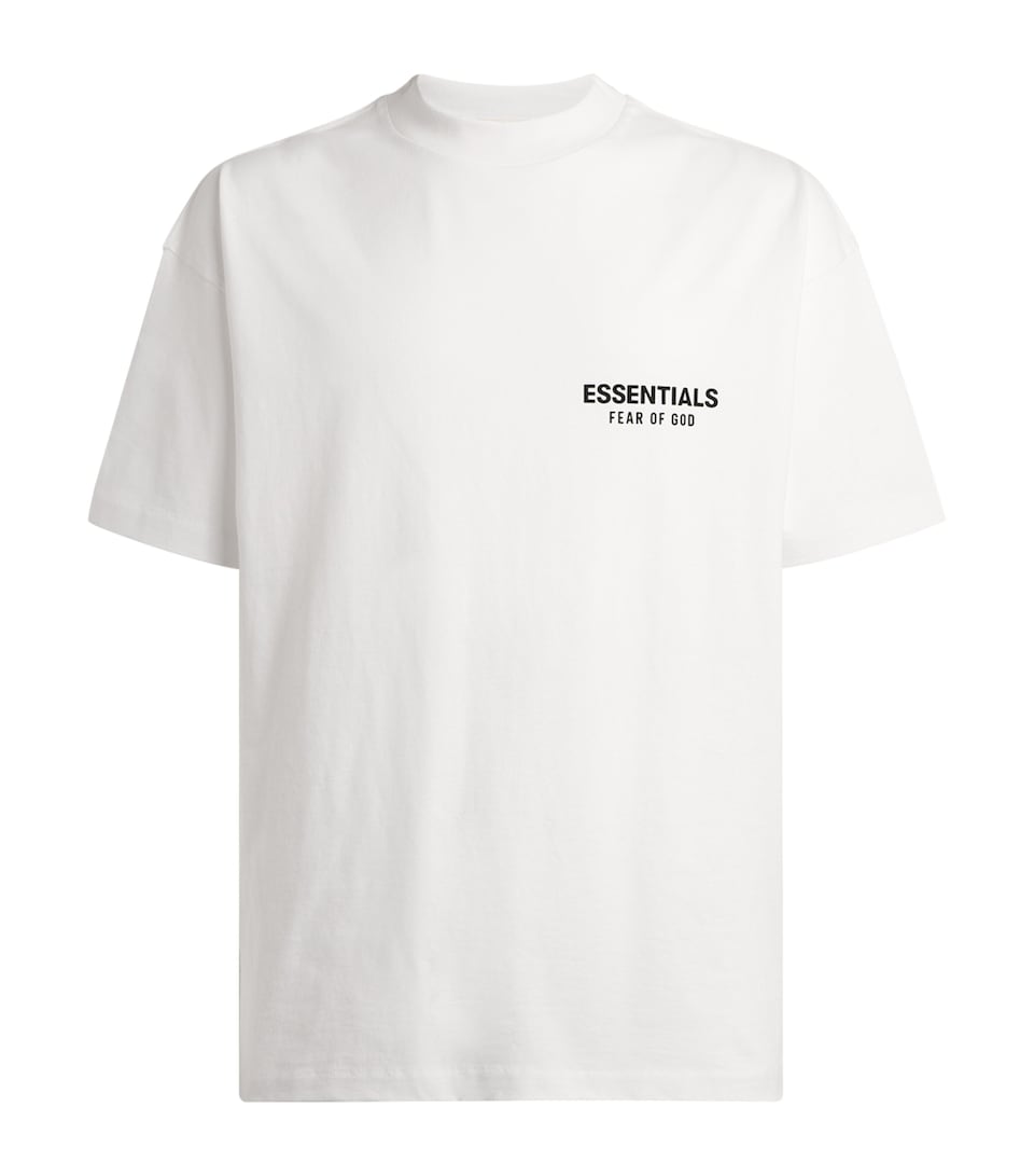 FEAR OF GOD ESSENTIALS Mens Classic Fit T-Shirt Bright White