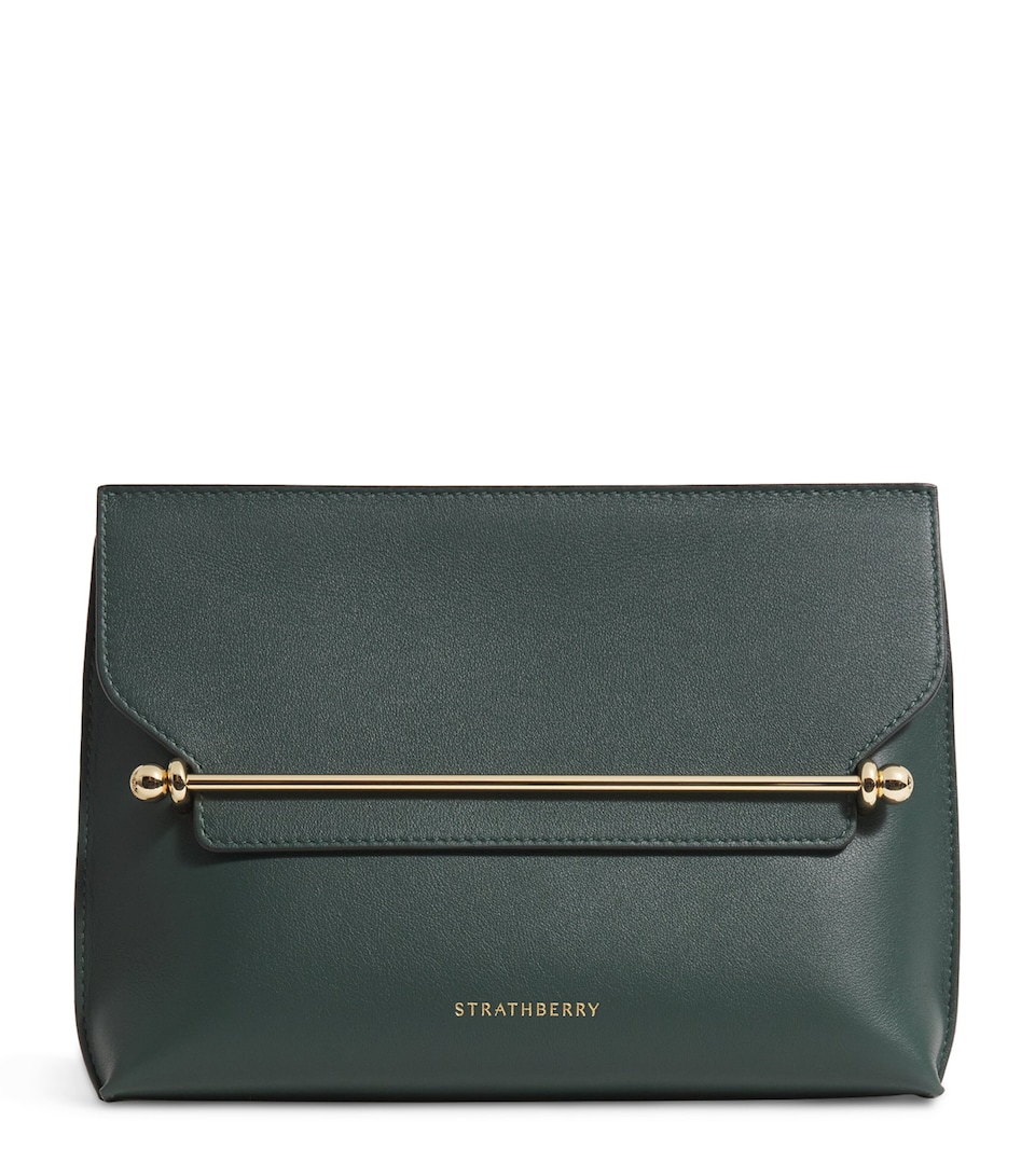 Leather Stylist Clutch Bag