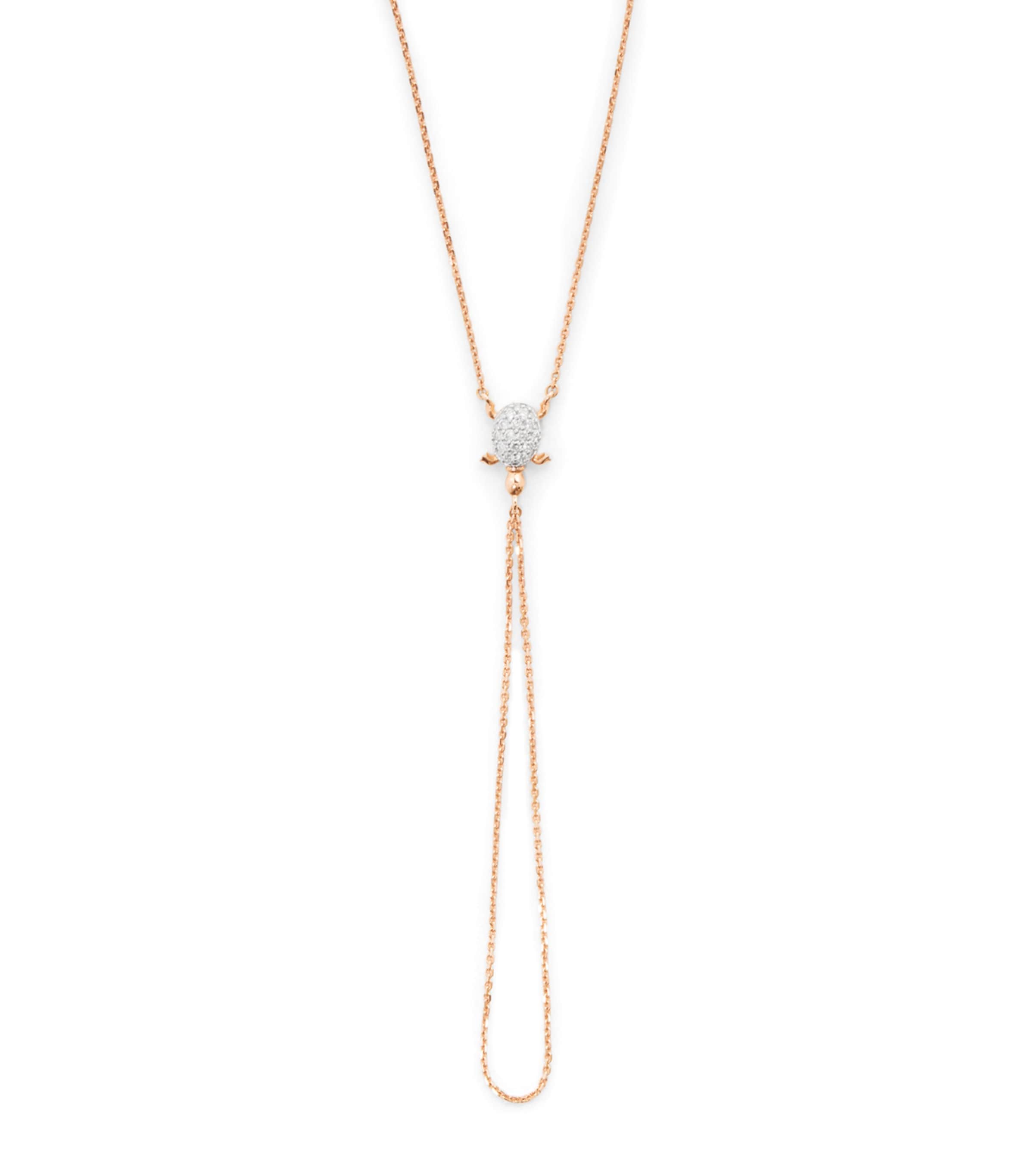 Rose Gold and Diamond Turtle Bracelet