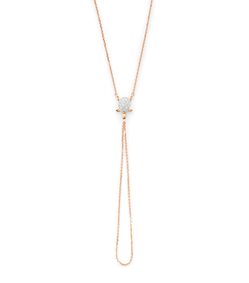 Rose Gold and Diamond Turtle Bracelet