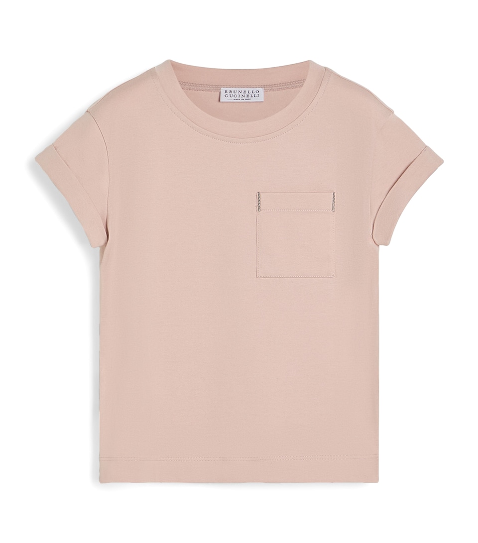 Brunello Cucinelli Kids Cotton Monili T-Shirt (4-6 Years)