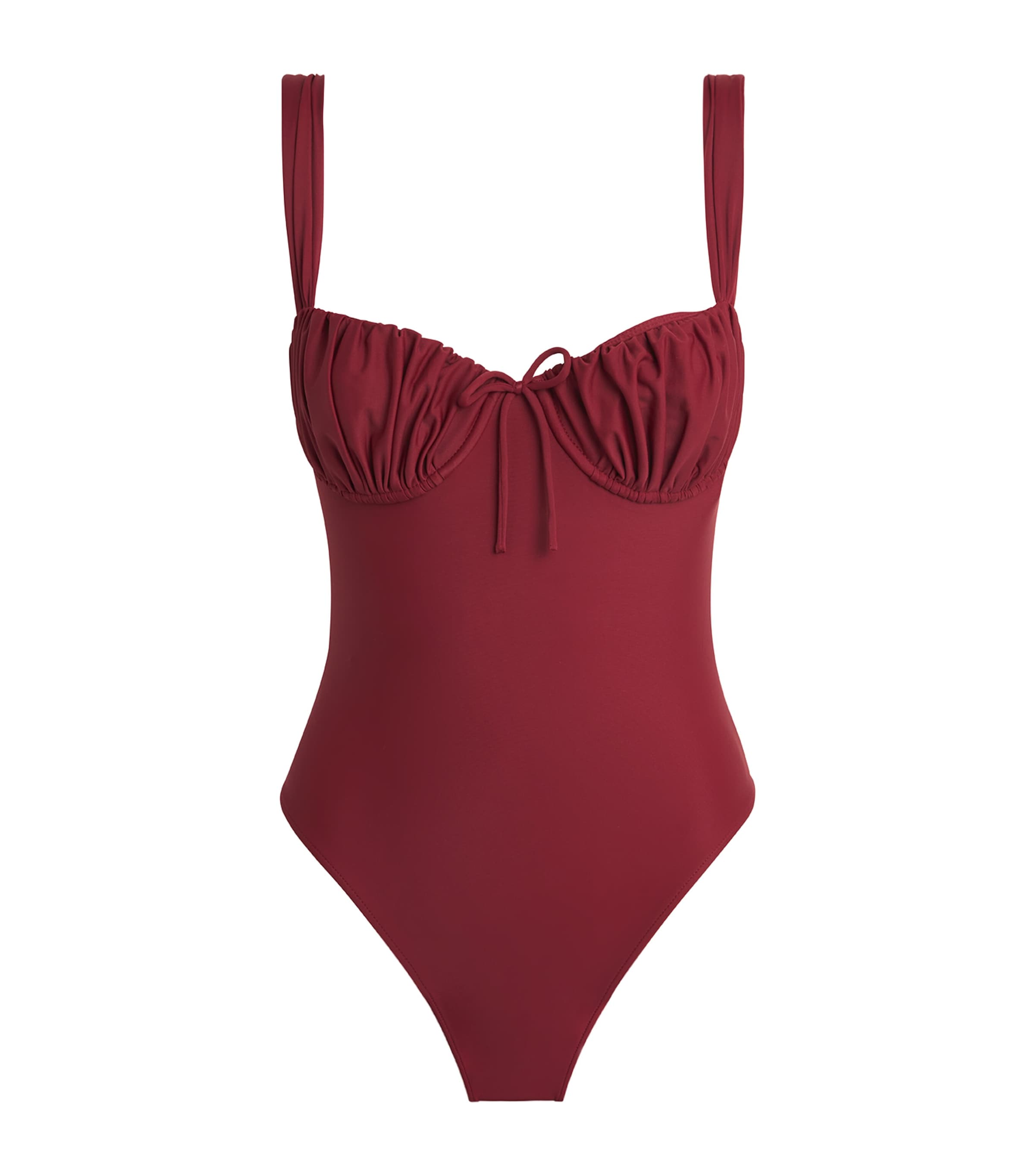 Faithfull The Brand Womens Dinard Swimsuit Porto Red