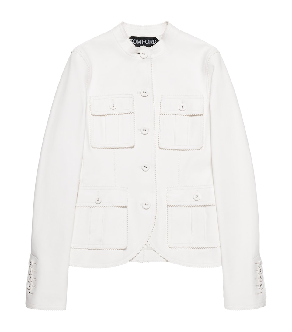 TOM FORD Womens Lambskin Buttoned Jacket Wad