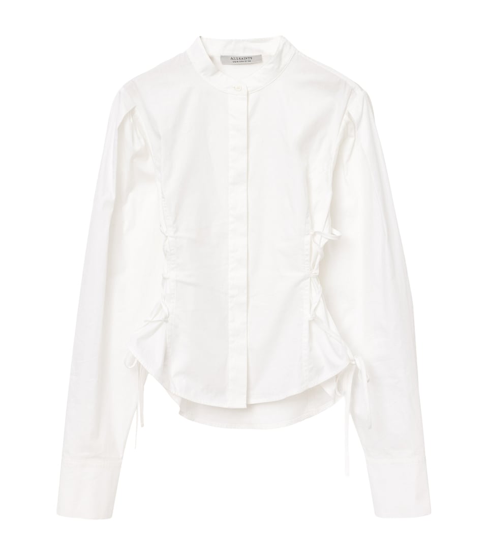 Organic Cotton Lace-Up Evanna Shirt