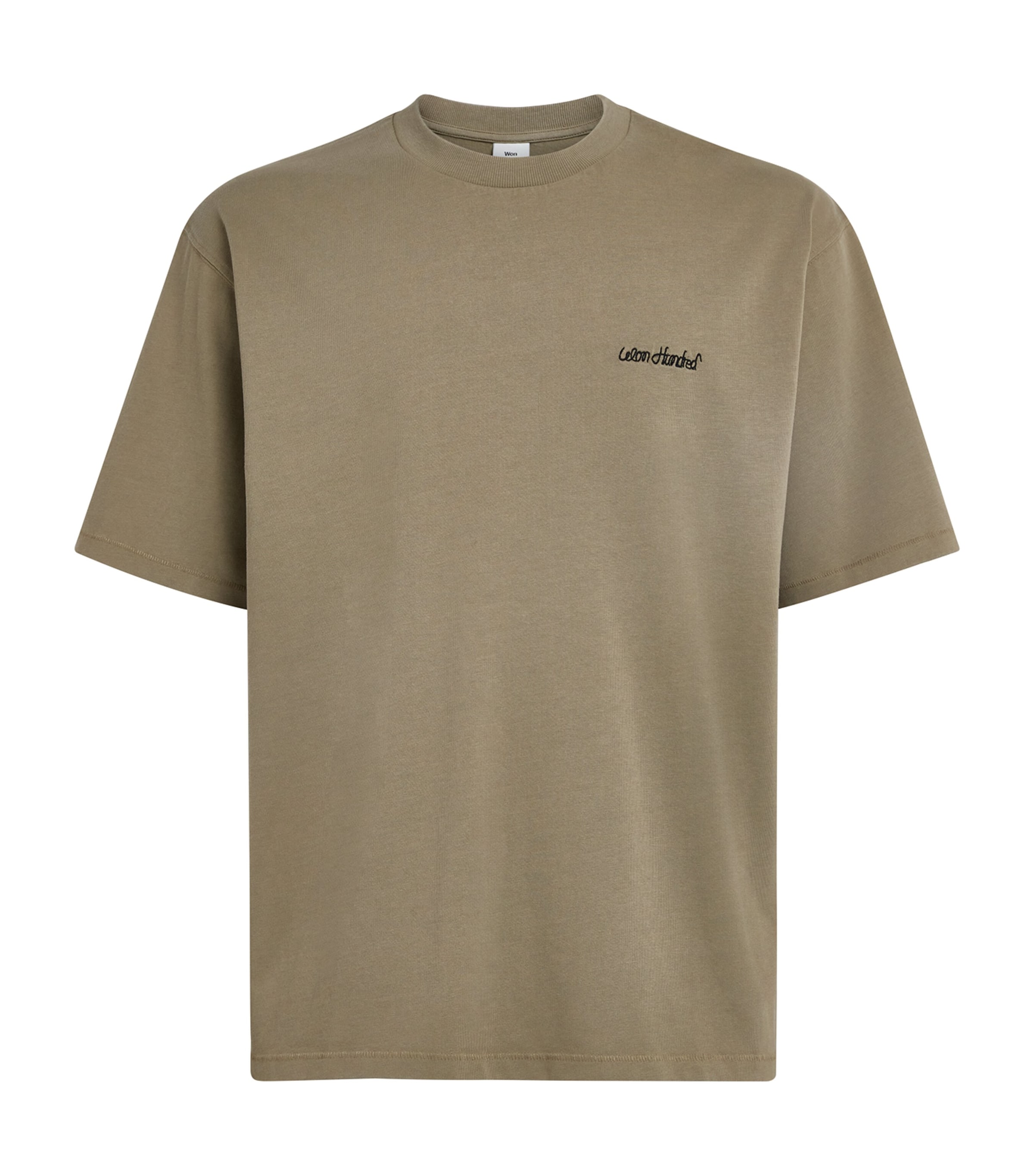 Won Hundred Mens Cotton Italic Logo T-Shirt Fallen Rock