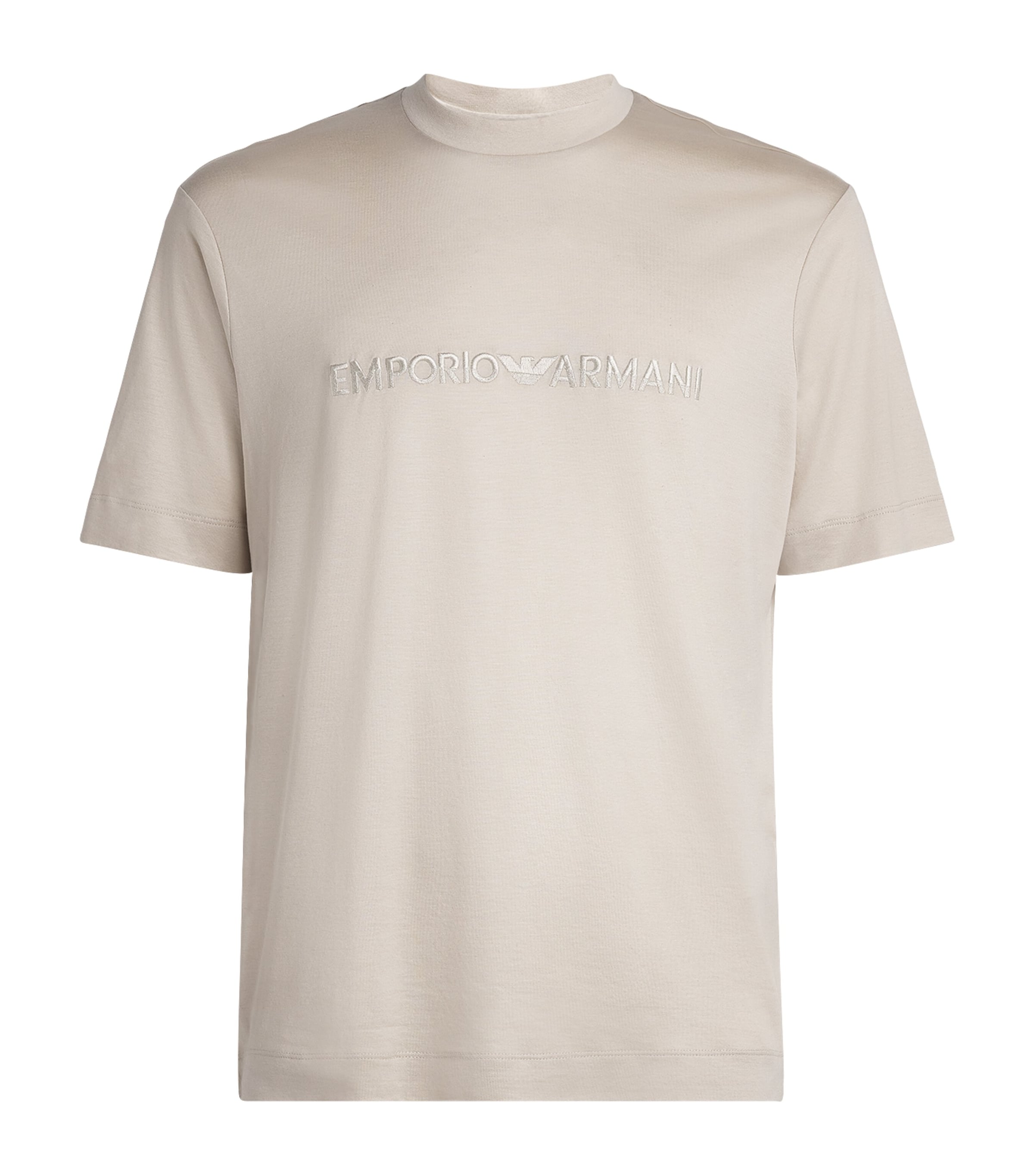 Tシャツ・カットソー Emporio Armani Beige Cotton T-Shirt Emporio Armani - Girls Beige Cotton T-Shirt | Childrensalon