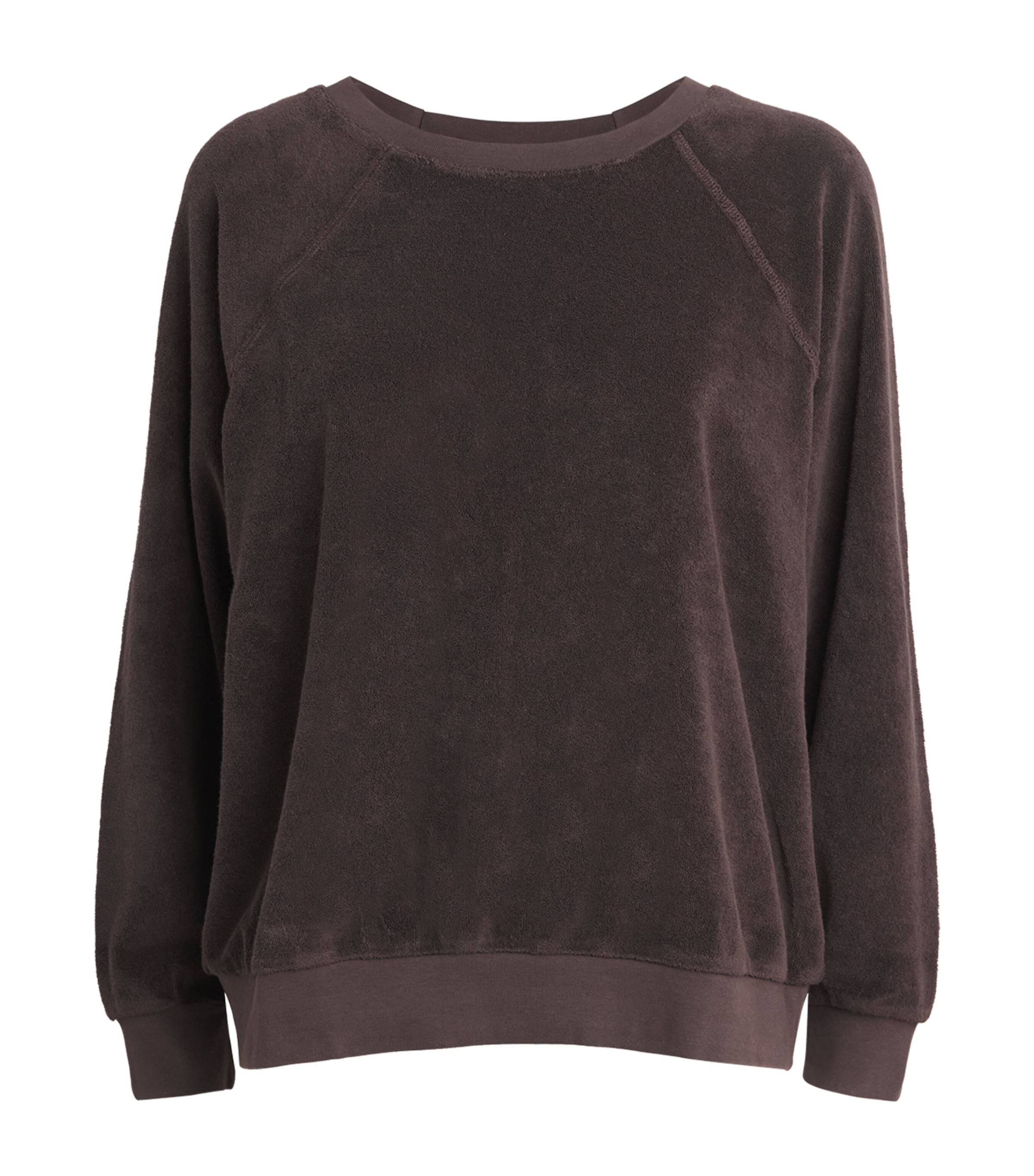 Suzie Kondi Womens Cotton-Blend Samos Sweatshirt Truffle