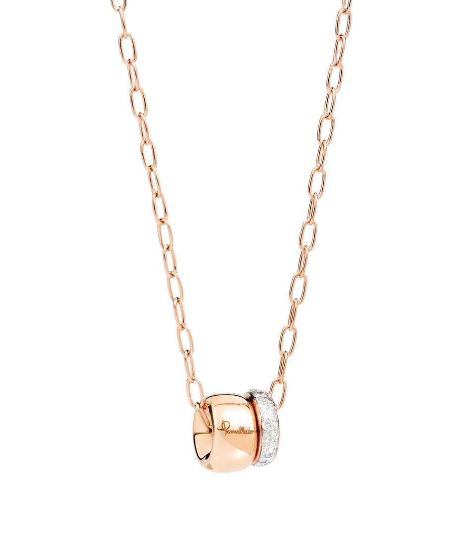 Rose Gold and Diamond Iconica Necklace