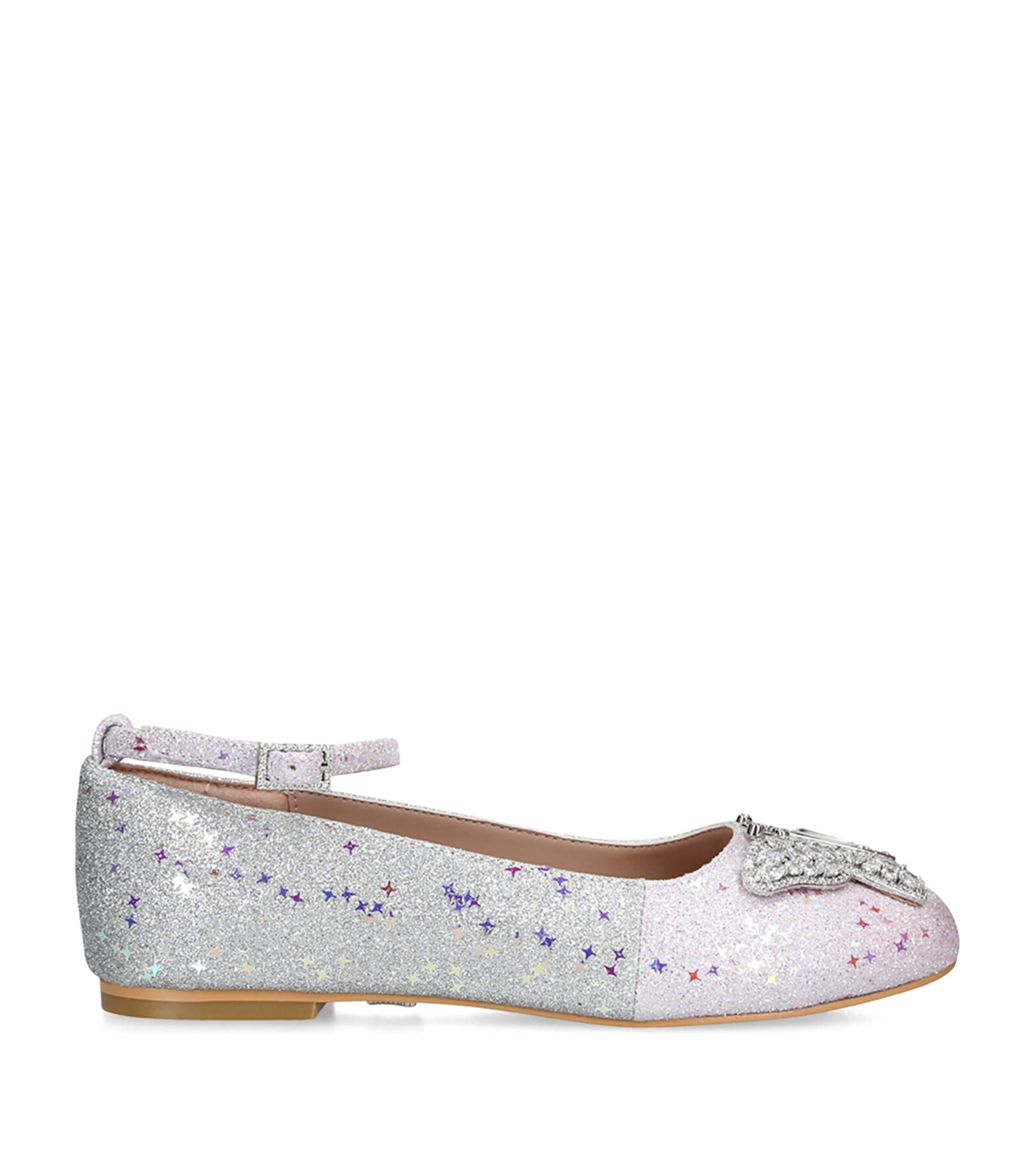 Aruna Seth Glitter Angelina Ballet Flats Silver Com